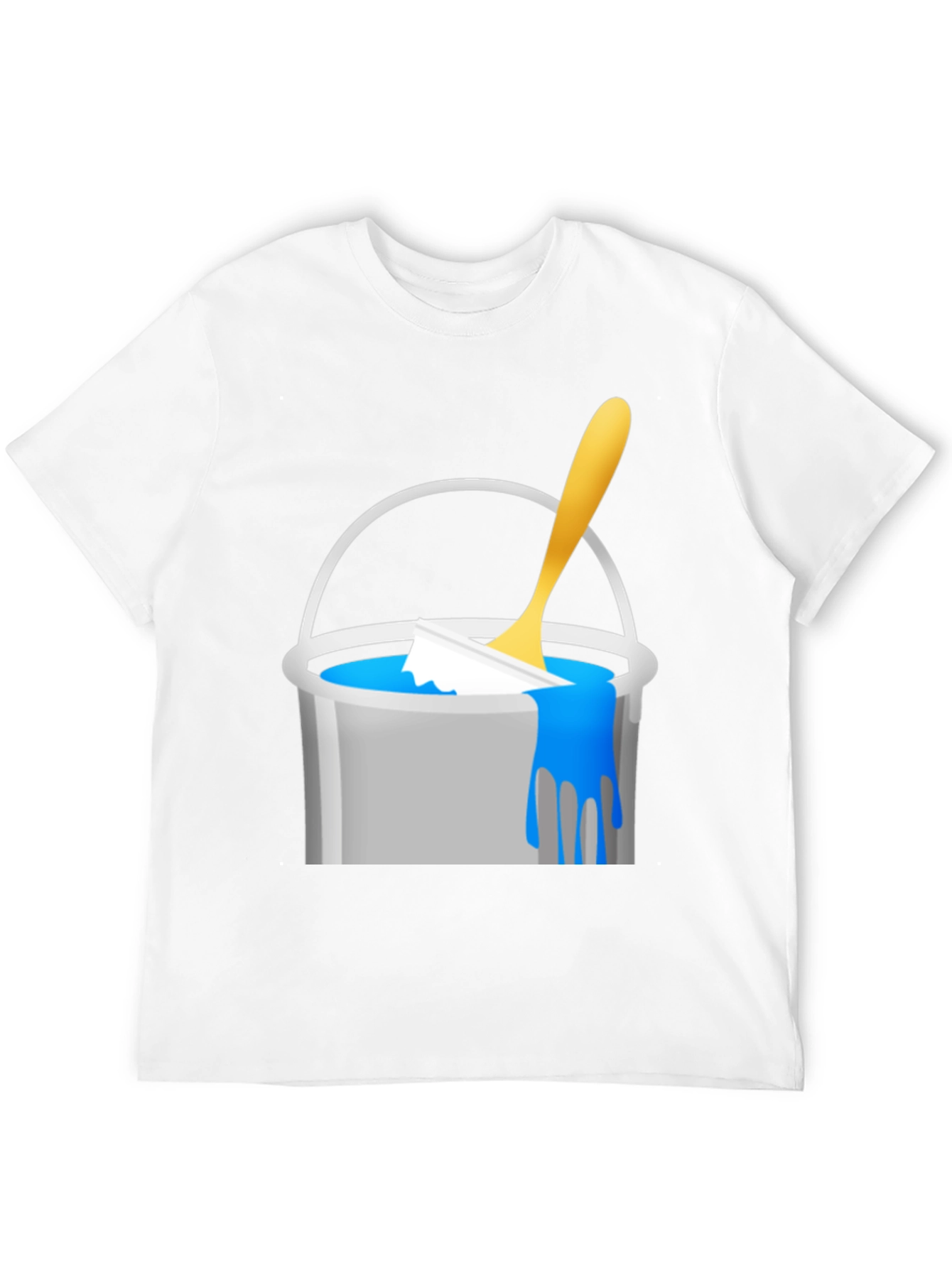 Paint Bucket Graphic Tee - Unique Design Casual Style