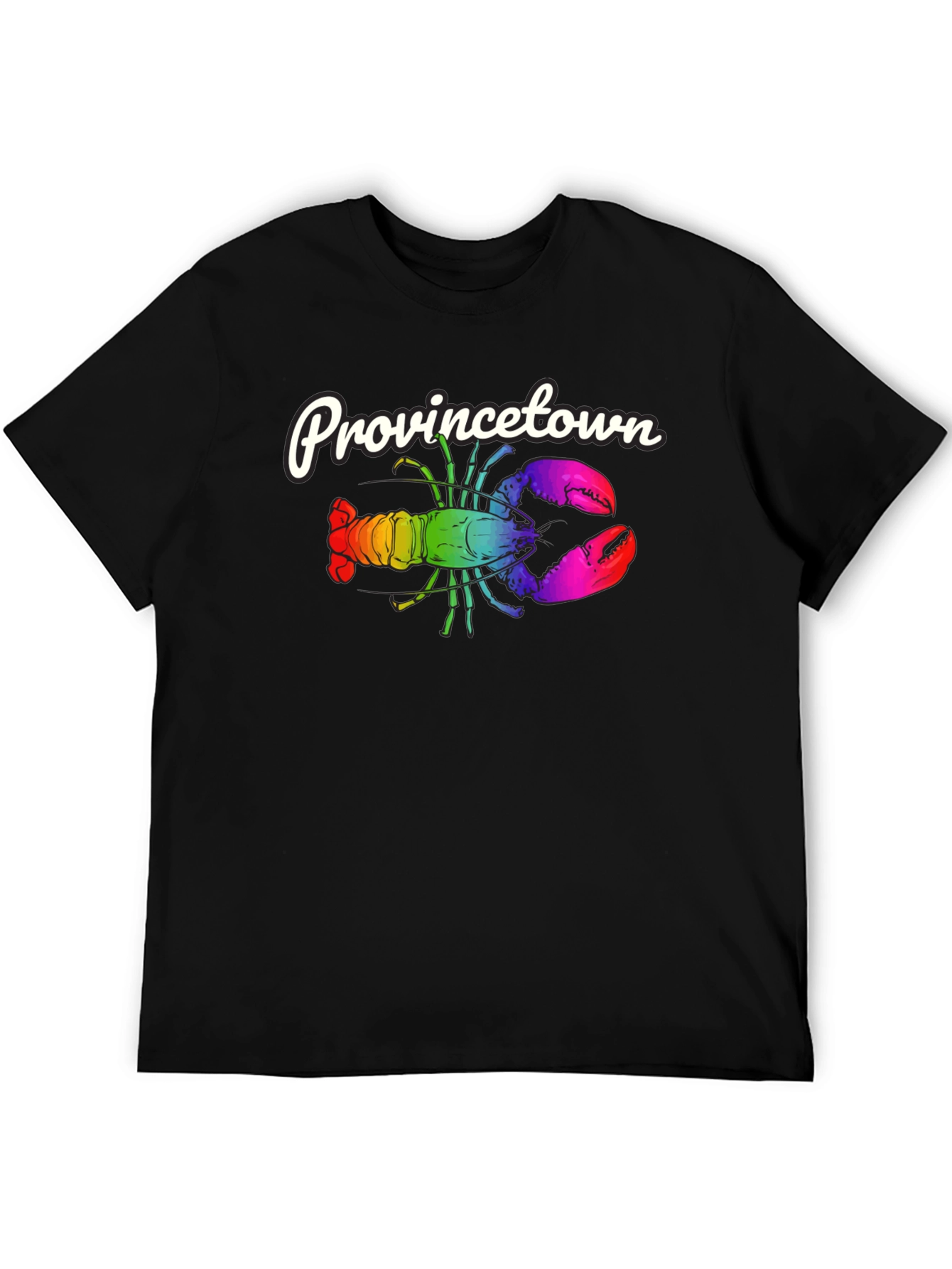Provincetown Rainbow Lobster Graphic Tee