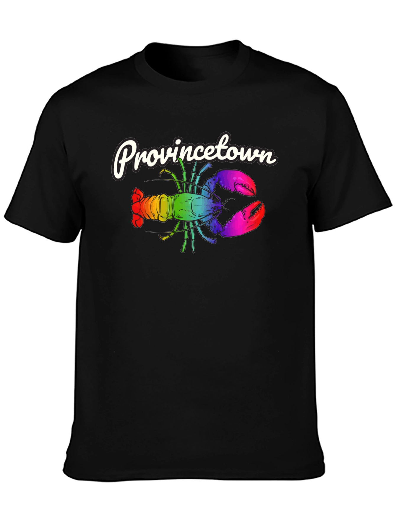 Provincetown Rainbow Lobster Graphic Tee