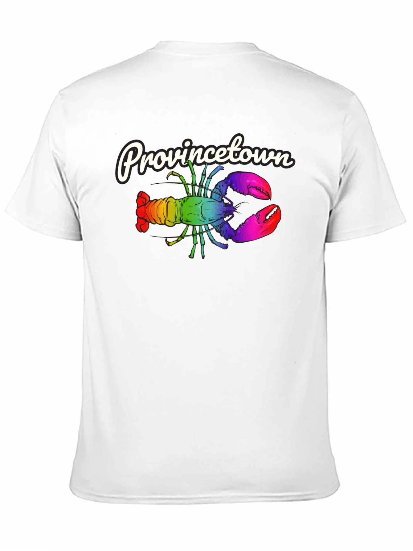 Provincetown Rainbow Lobster Graphic Tee