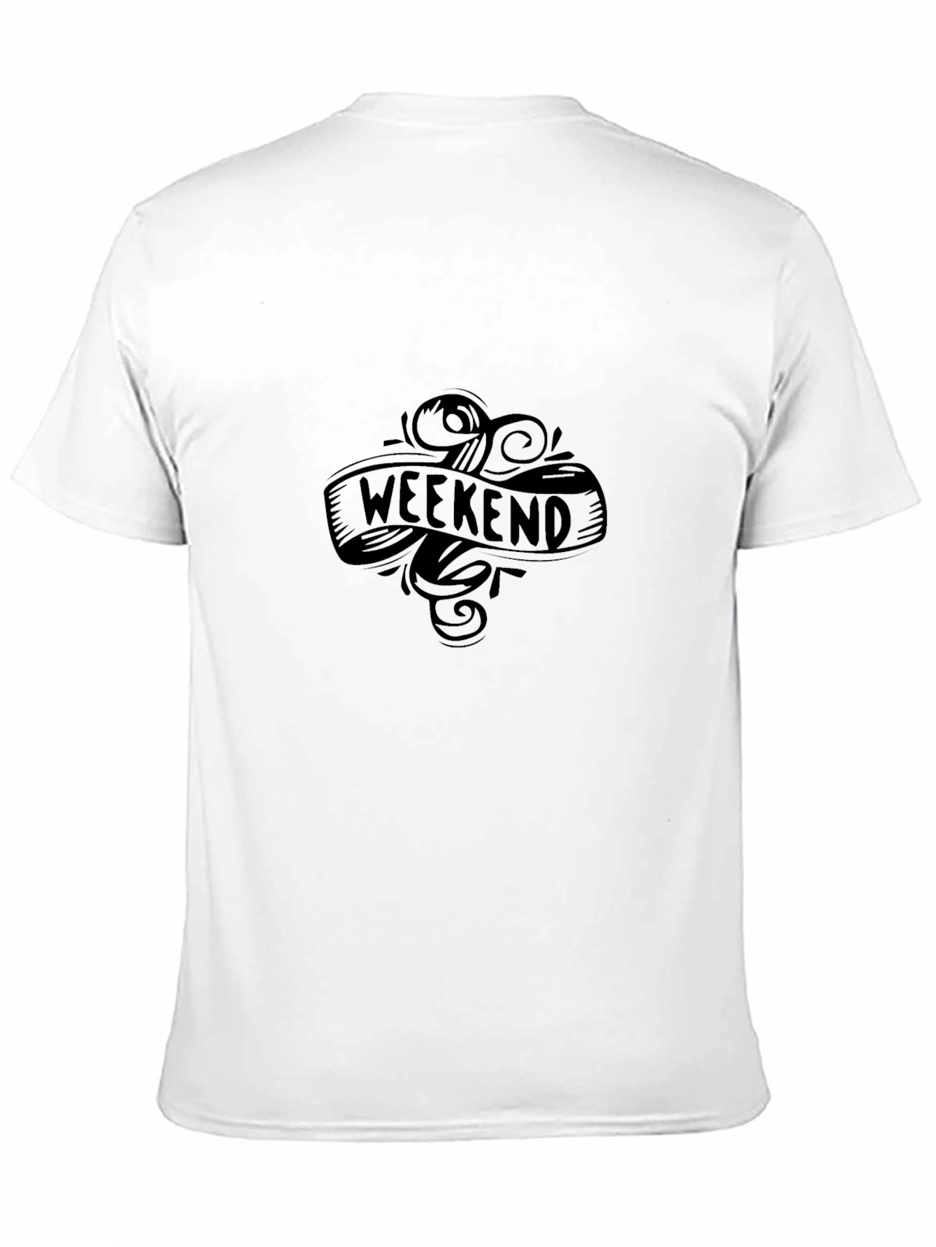 Weekend Graphic Tee - Black Short Sleeve T-Shirt