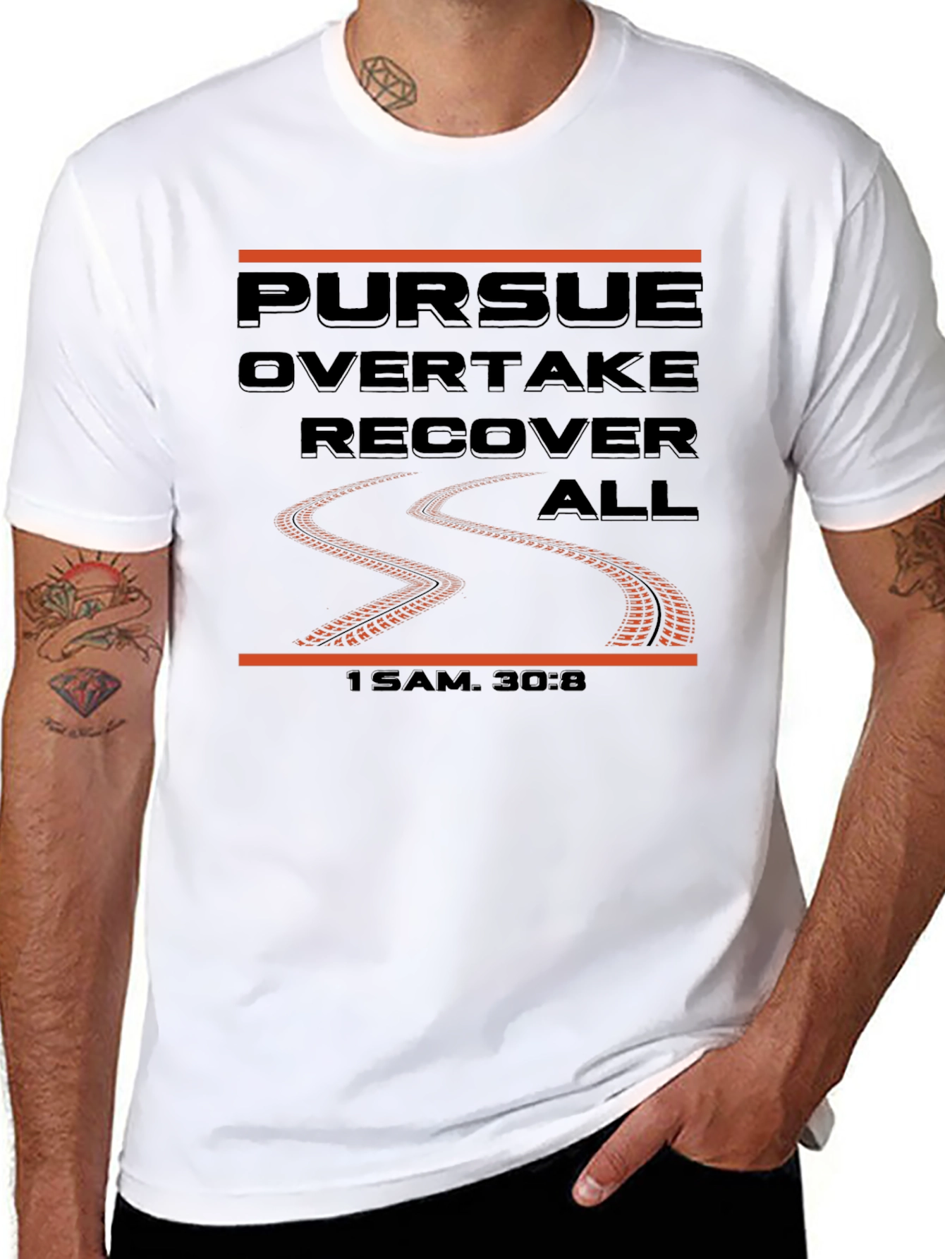 Pursue Overtake Recover All Graphic Tee