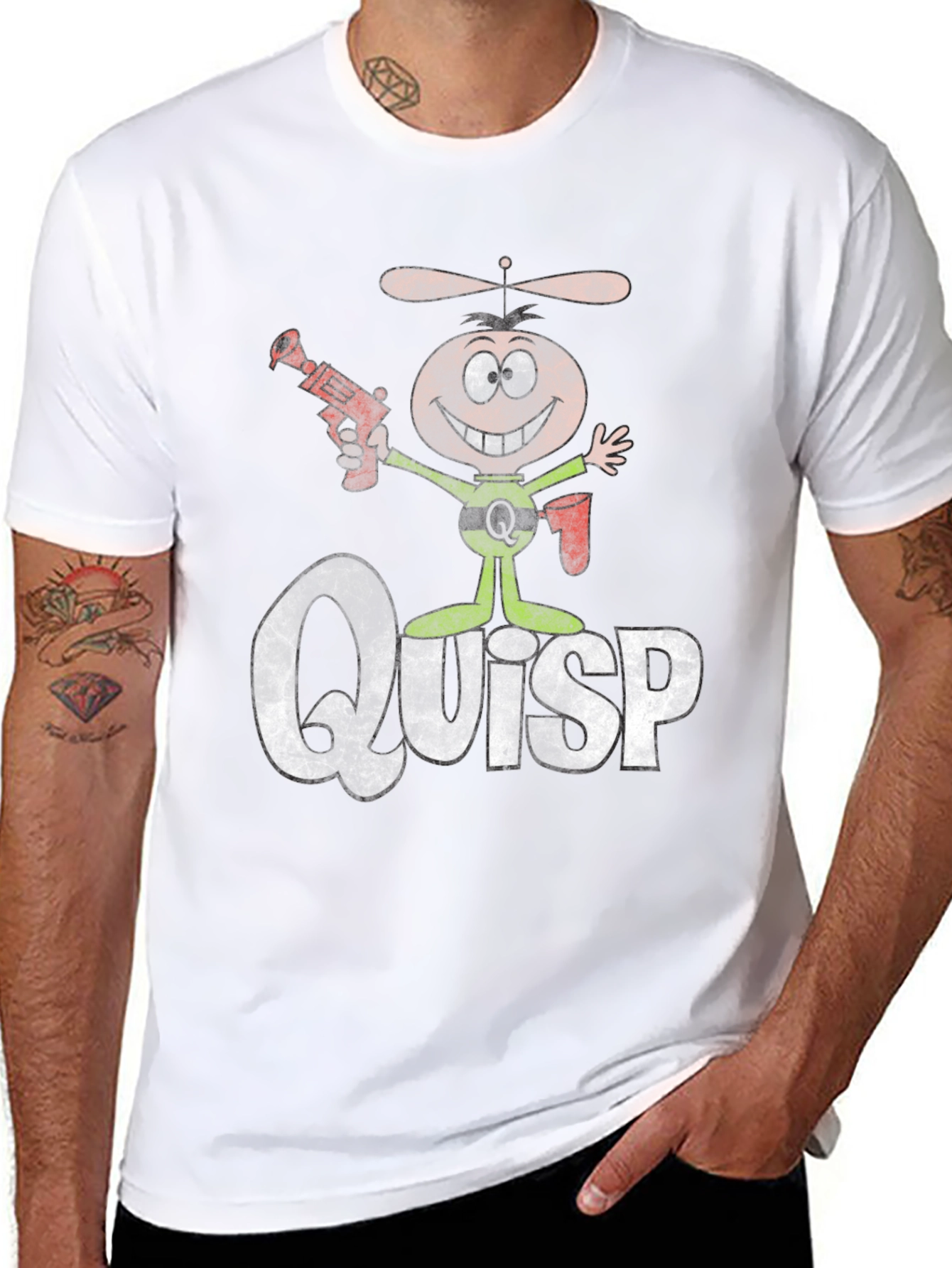 Quisp Character Graphic Tee - Retro Style