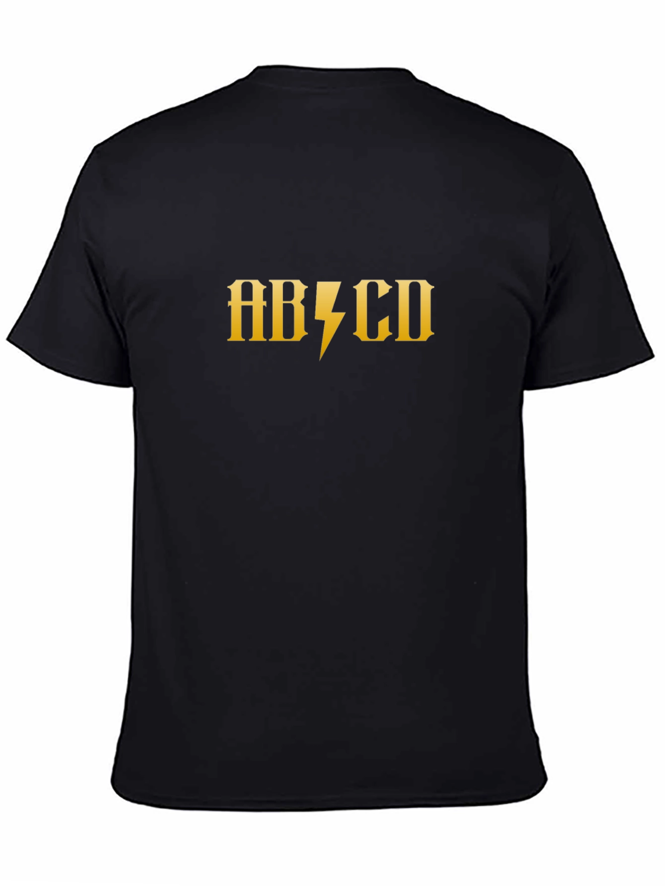 ABCD Lightning Bolt Graphic Tee - Classic Rock Style