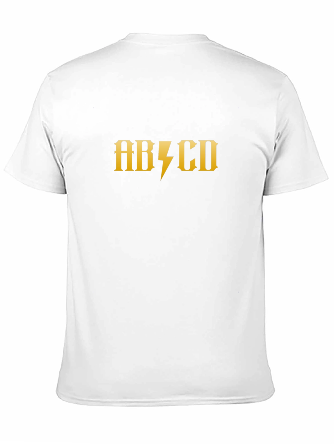 ABCD Lightning Bolt Graphic Tee - Classic Rock Style