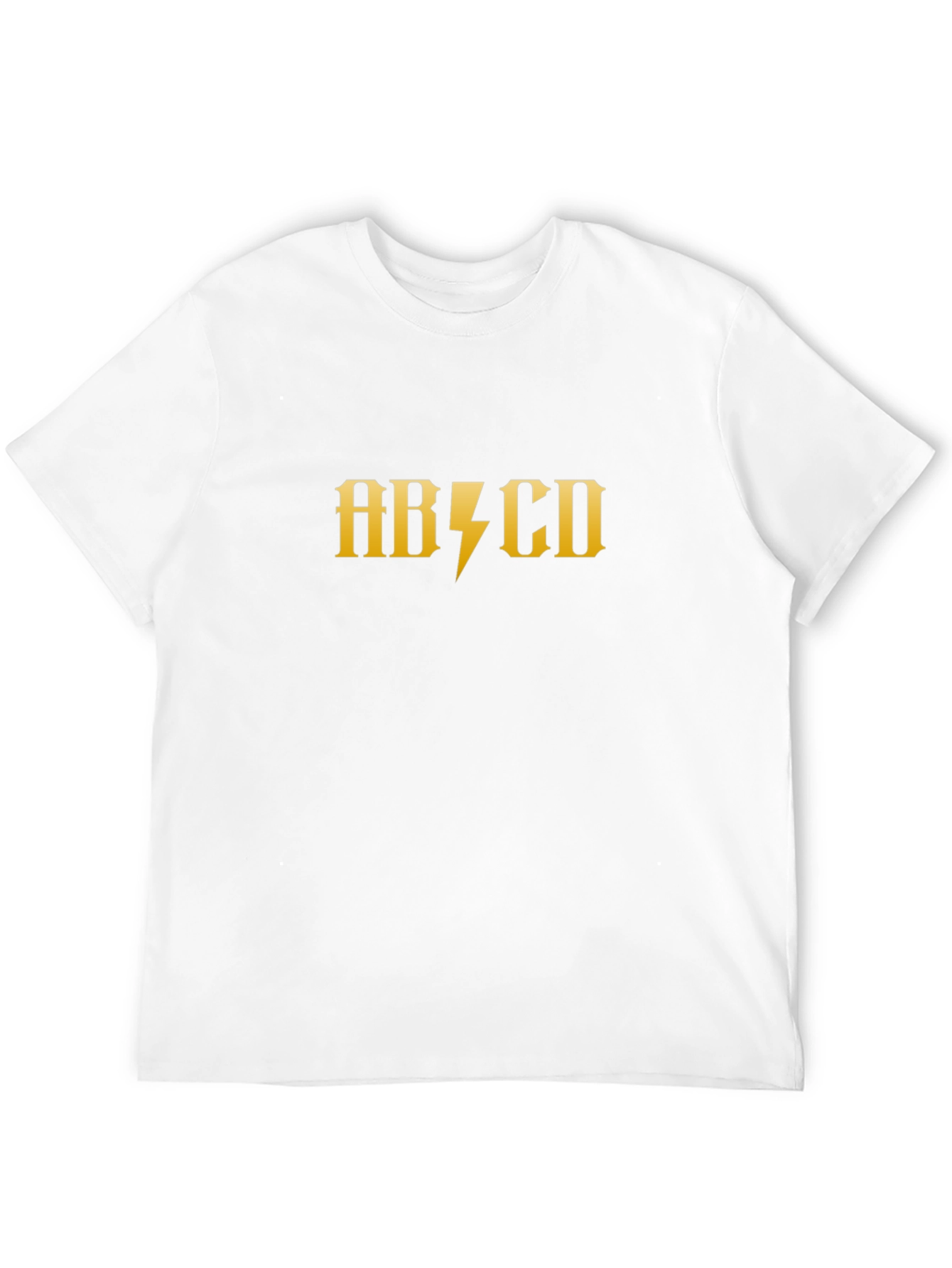 ABCD Lightning Bolt Graphic Tee - Classic Rock Style