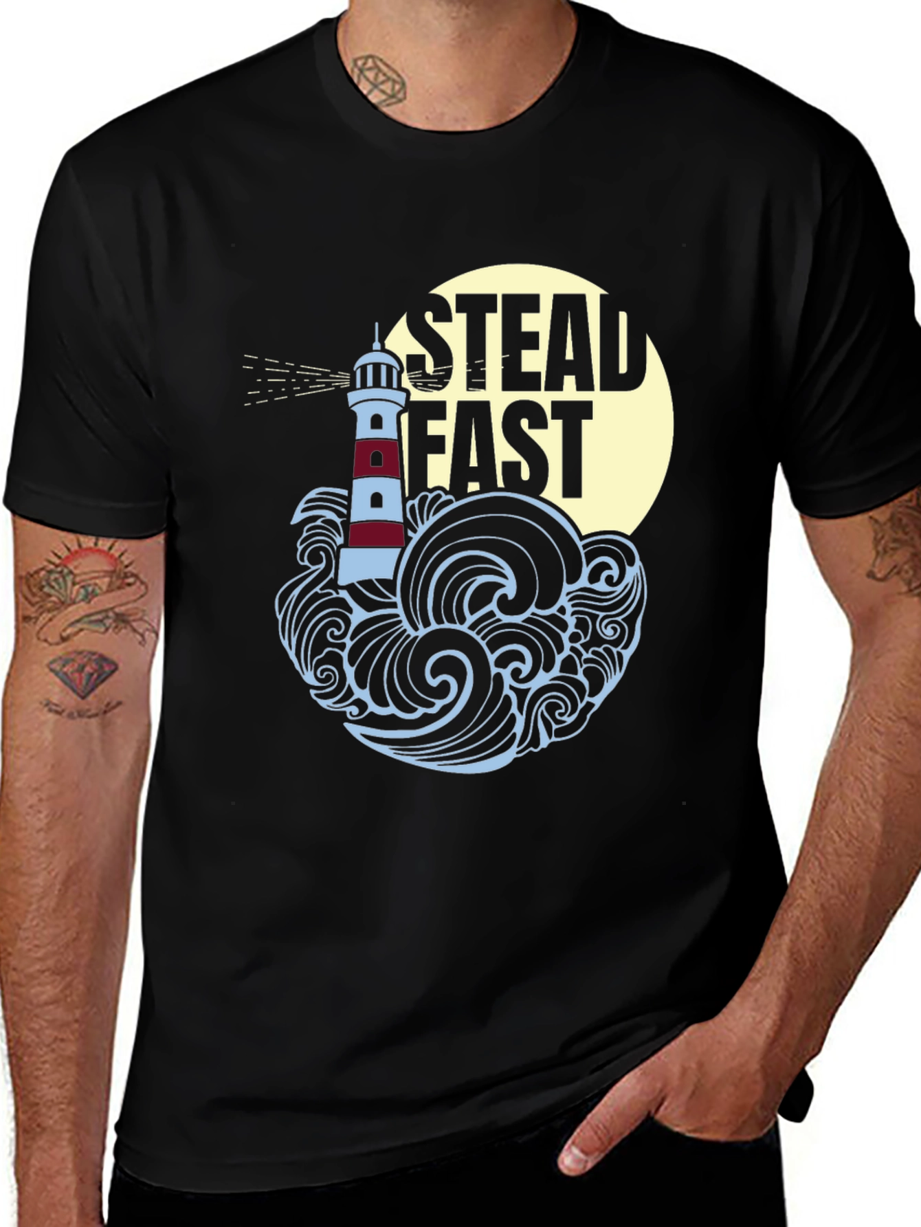 Steadfast Lighthouse Graphic T-Shirt