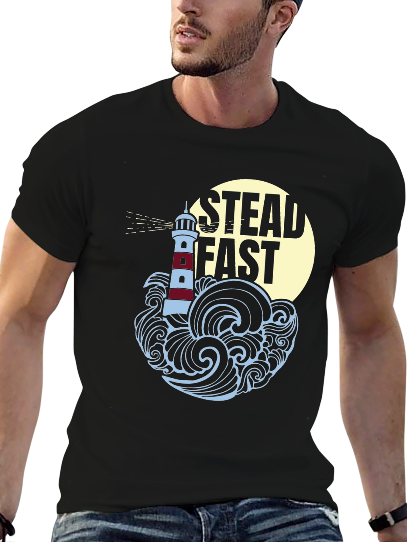 Steadfast Lighthouse Graphic T-Shirt