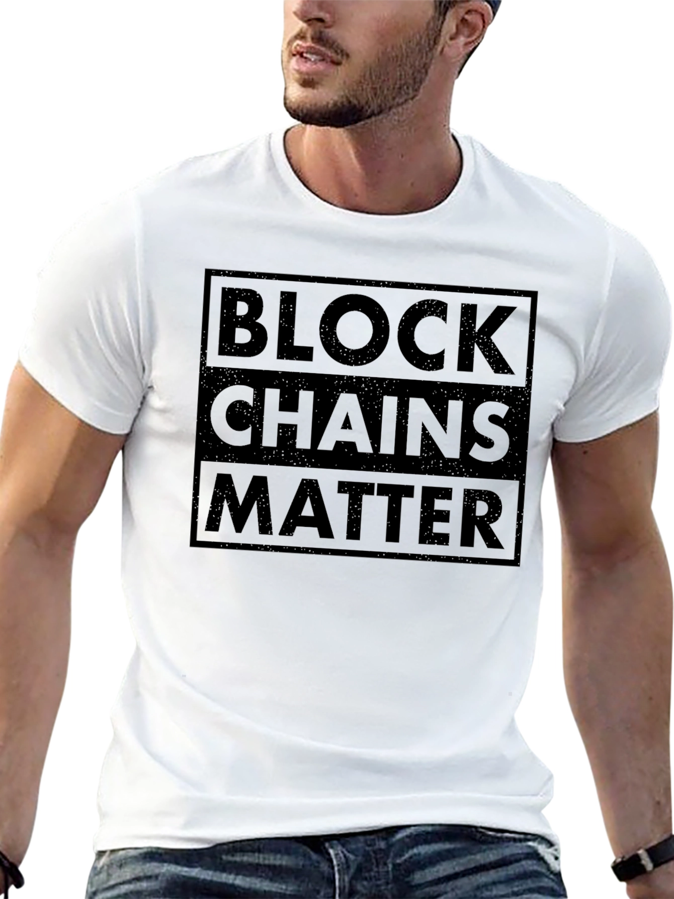 Blockchains Matter Graphic T-Shirt - Black