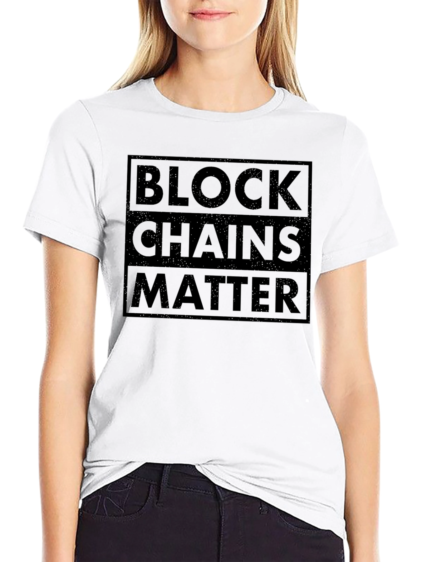 Blockchains Matter Graphic T-Shirt - Black