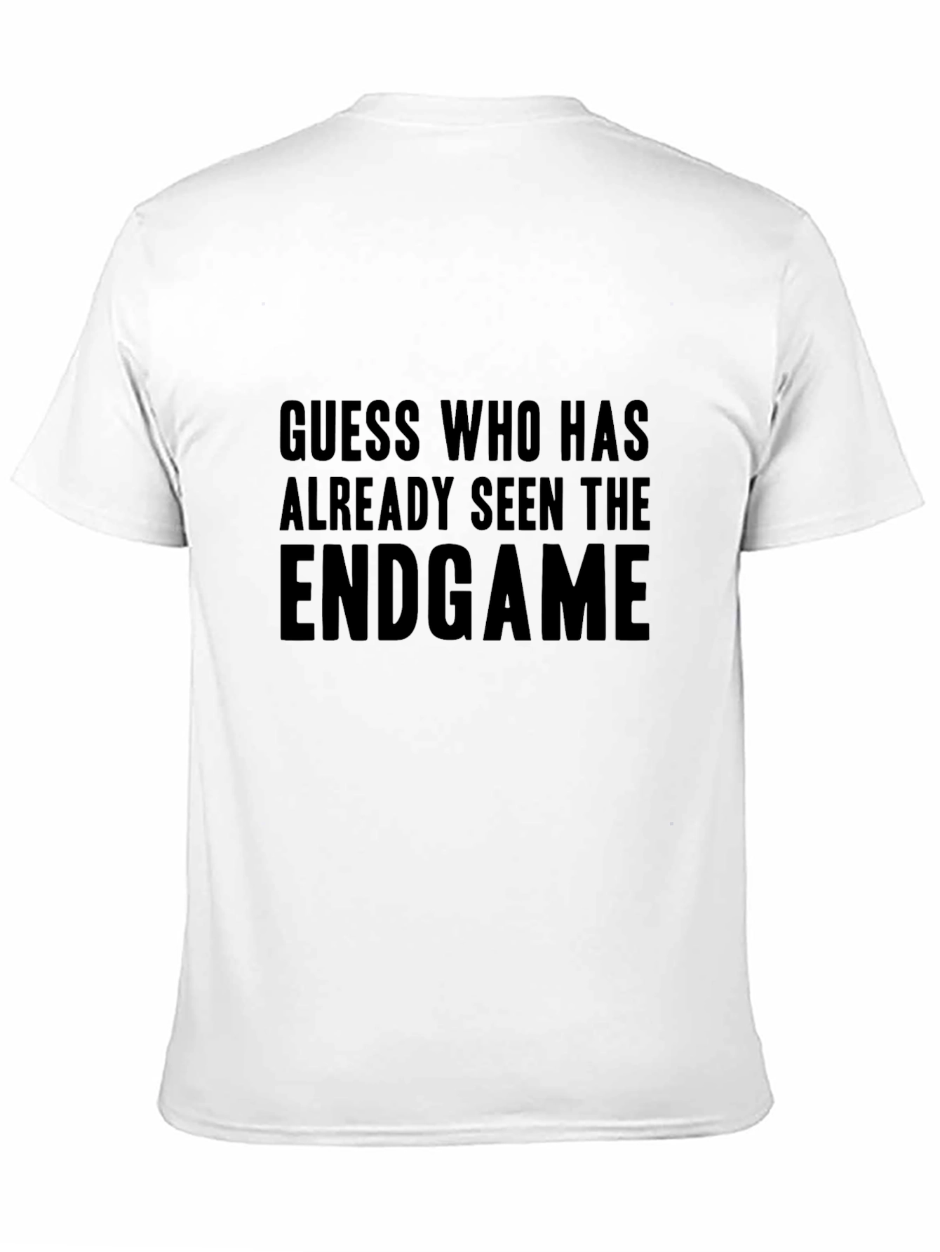 Endgame Movie Spoiler Black Tee