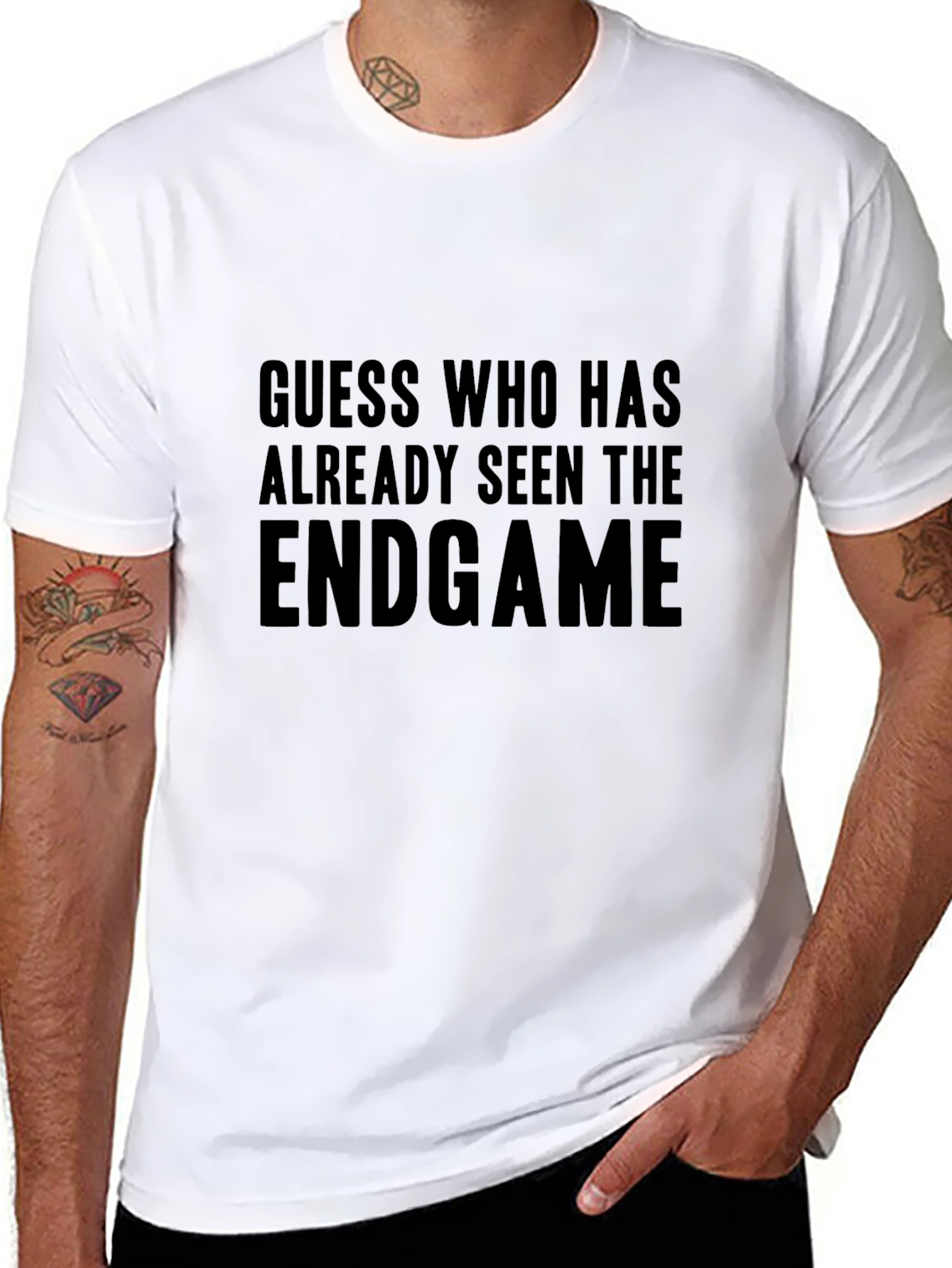 Endgame Movie Spoiler Black Tee