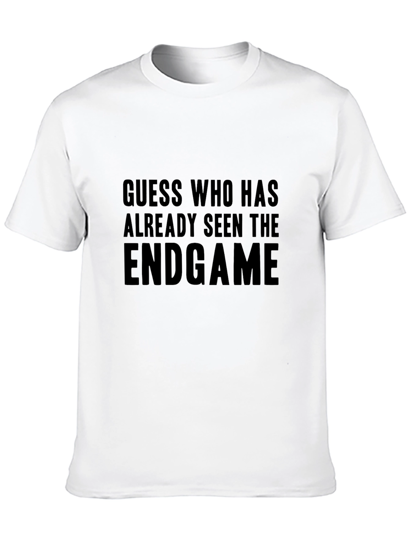 Endgame Movie Spoiler Black Tee