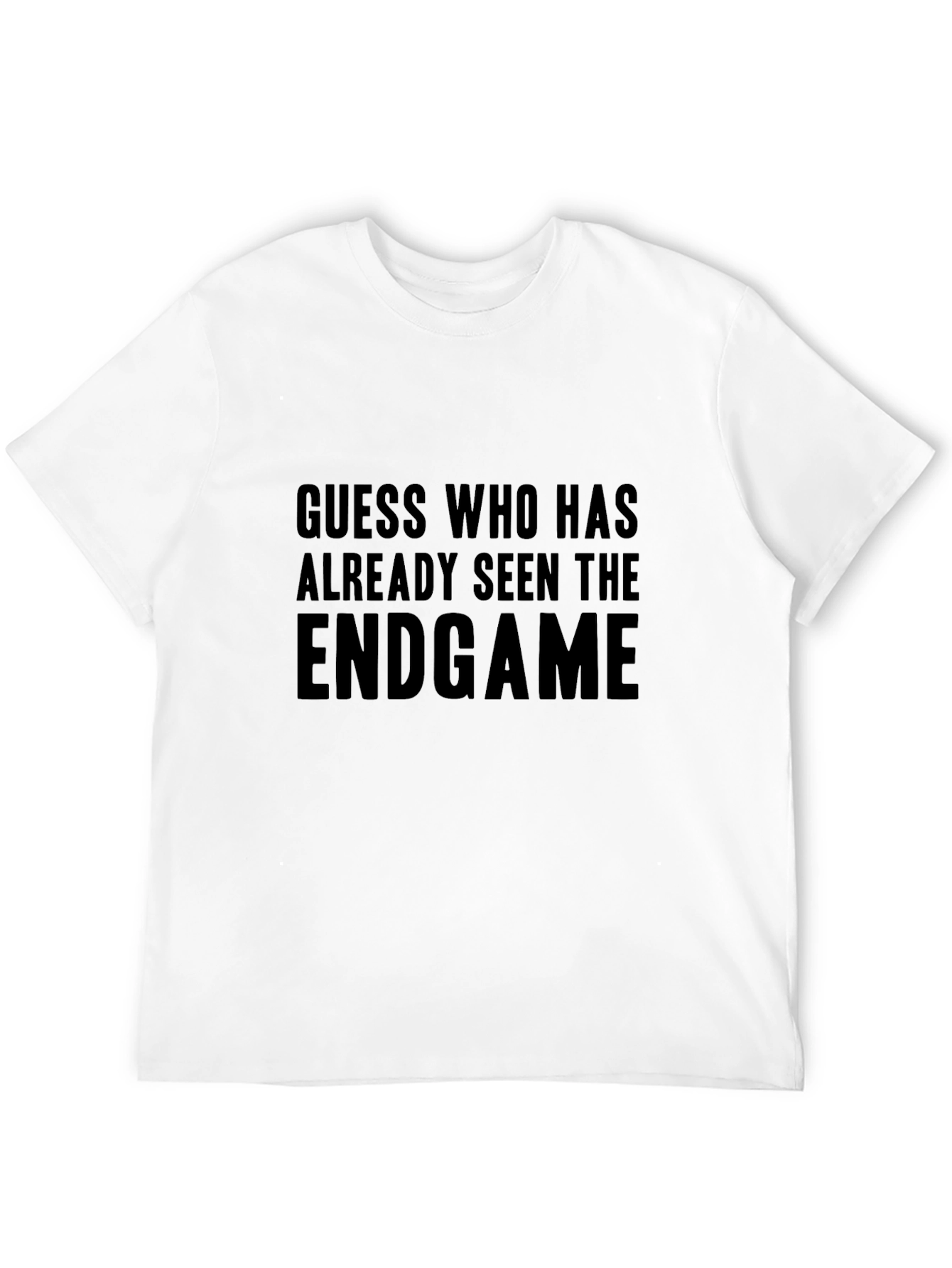 Endgame Movie Spoiler Black Tee
