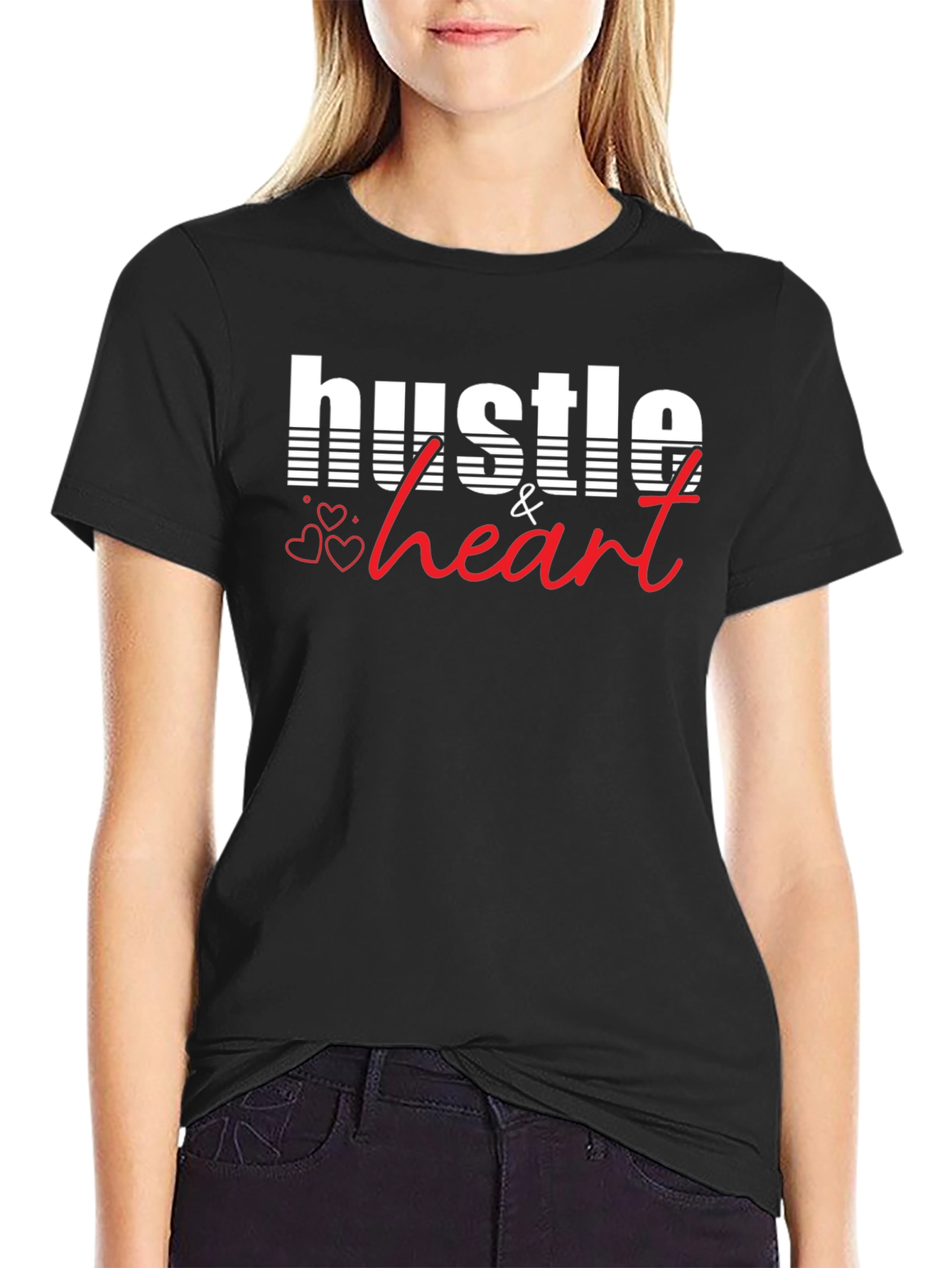 Hustle & Heart Graphic Tee - Stylish Comfort