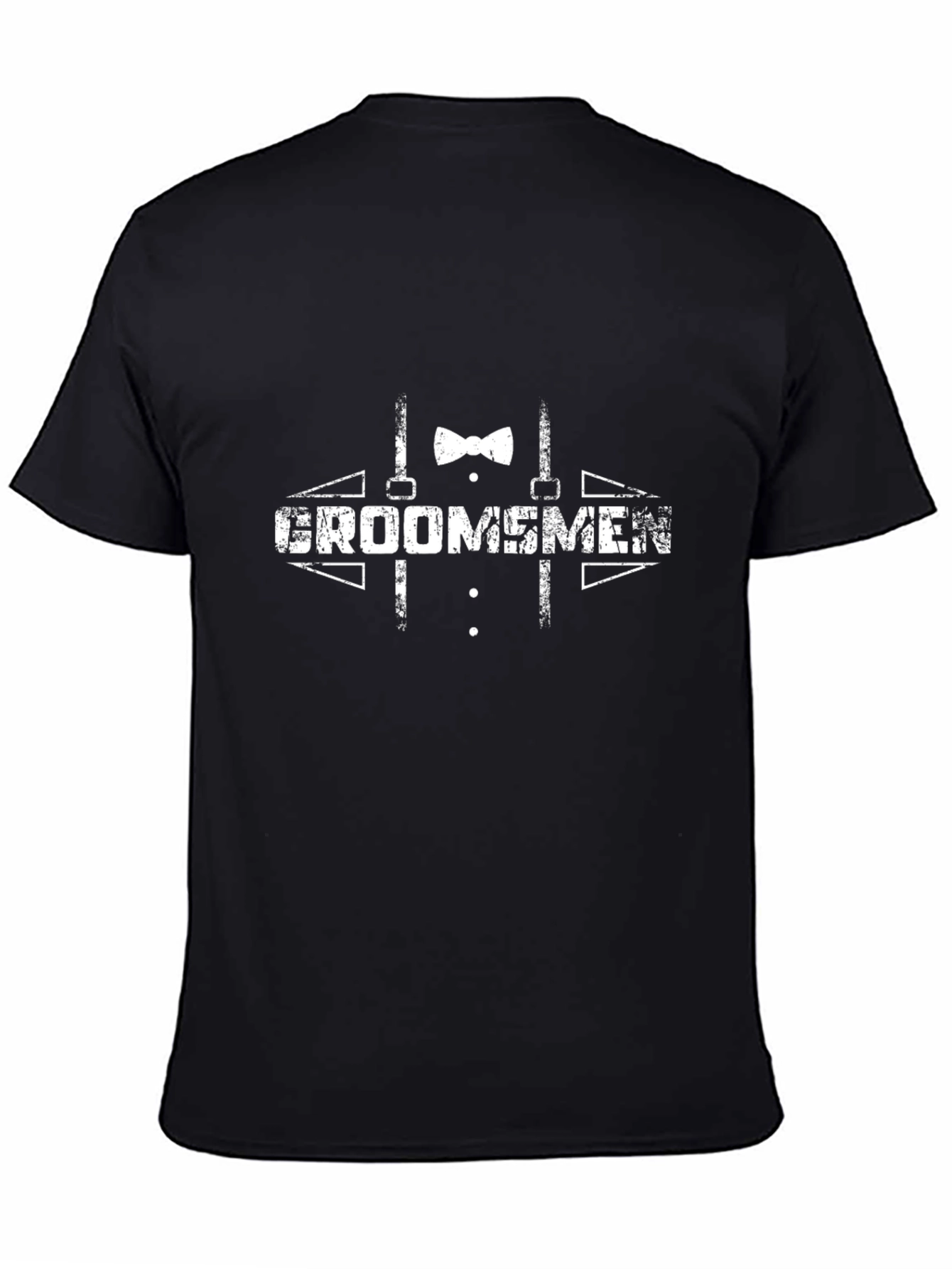 Groomsmen Tuxedo Graphic Black T-Shirt