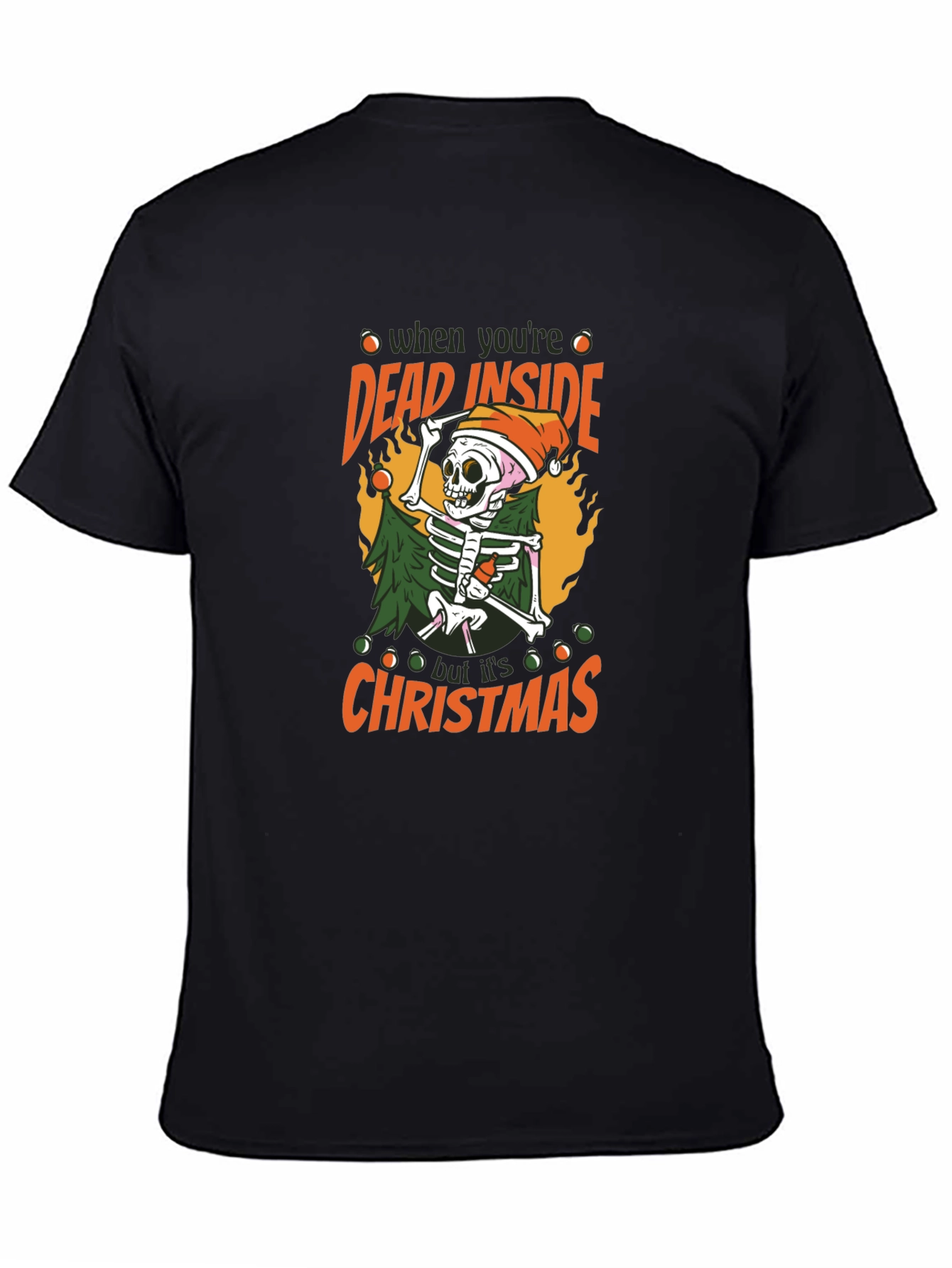 Dead Inside But Its Christmas Skeleton T-Shirt