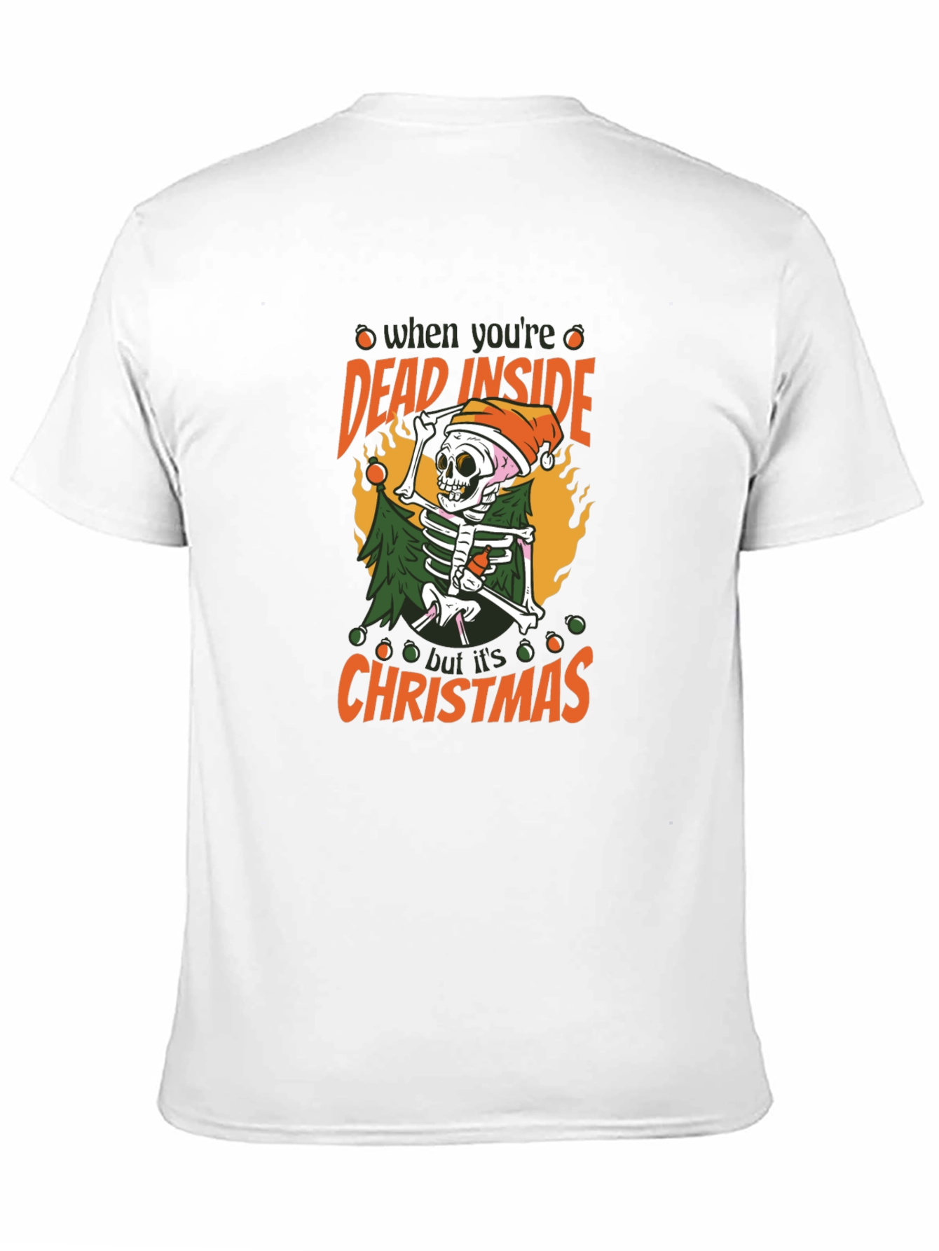 Dead Inside But Its Christmas Skeleton T-Shirt