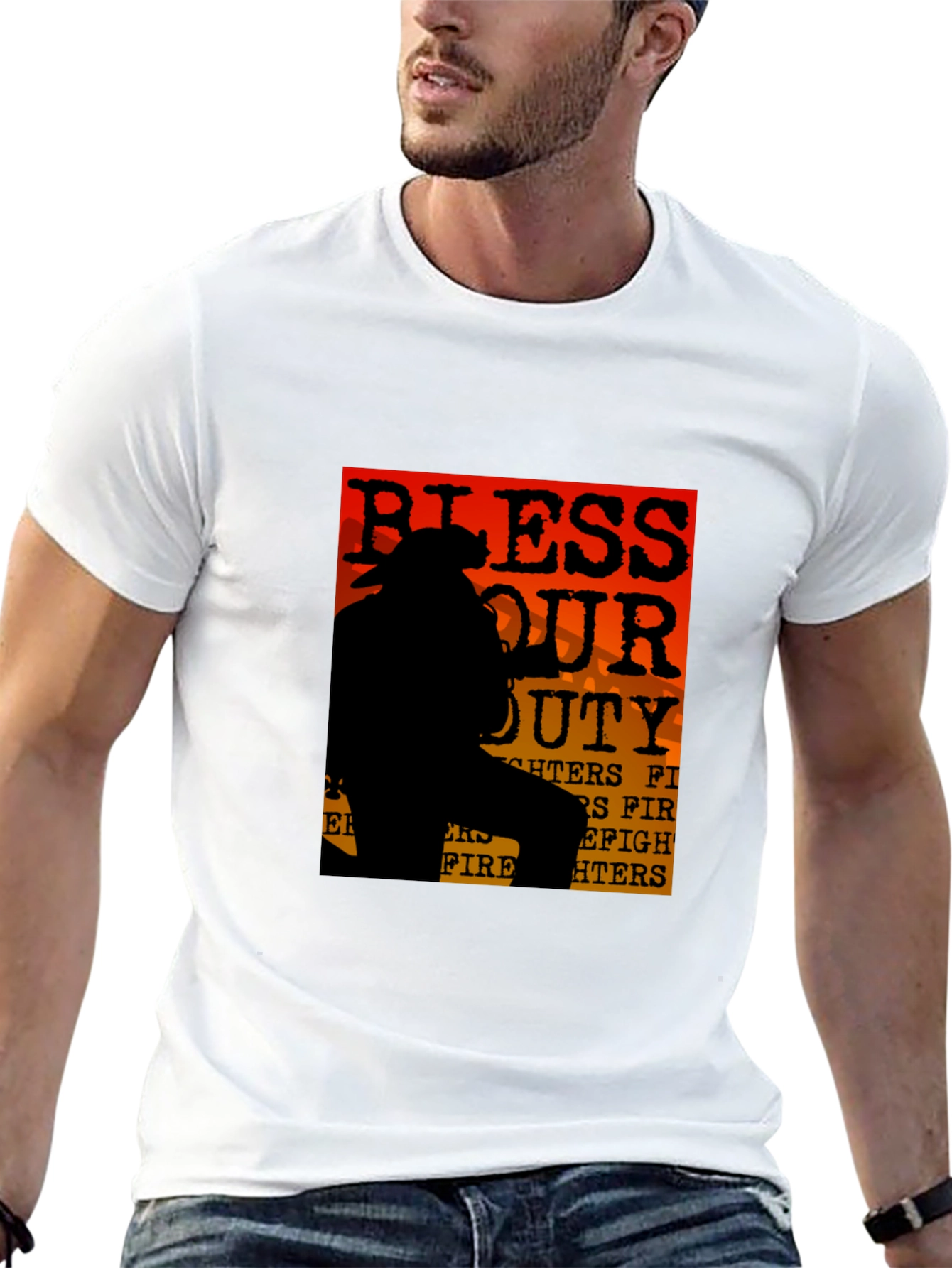 Bless Our Duty Firefighter T-Shirt