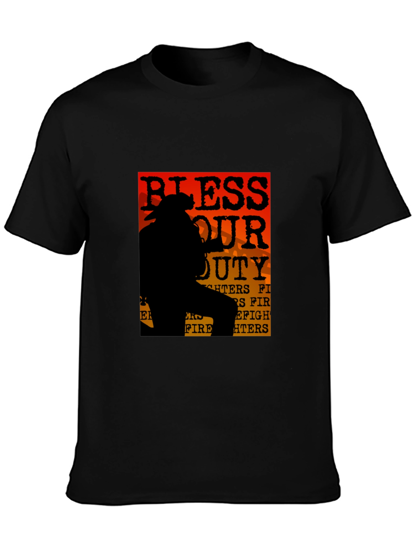 Bless Our Duty Firefighter T-Shirt