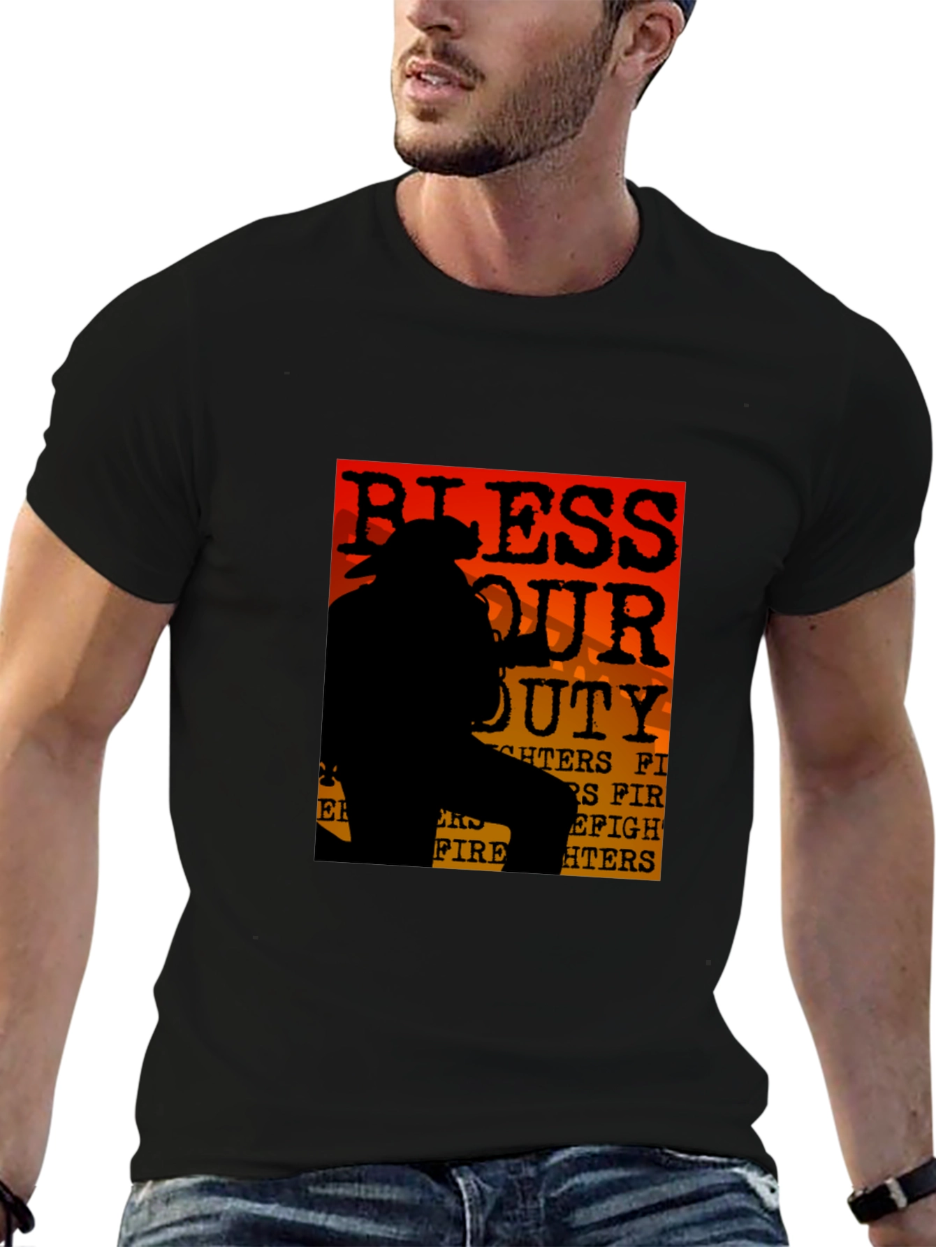Bless Our Duty Firefighter T-Shirt