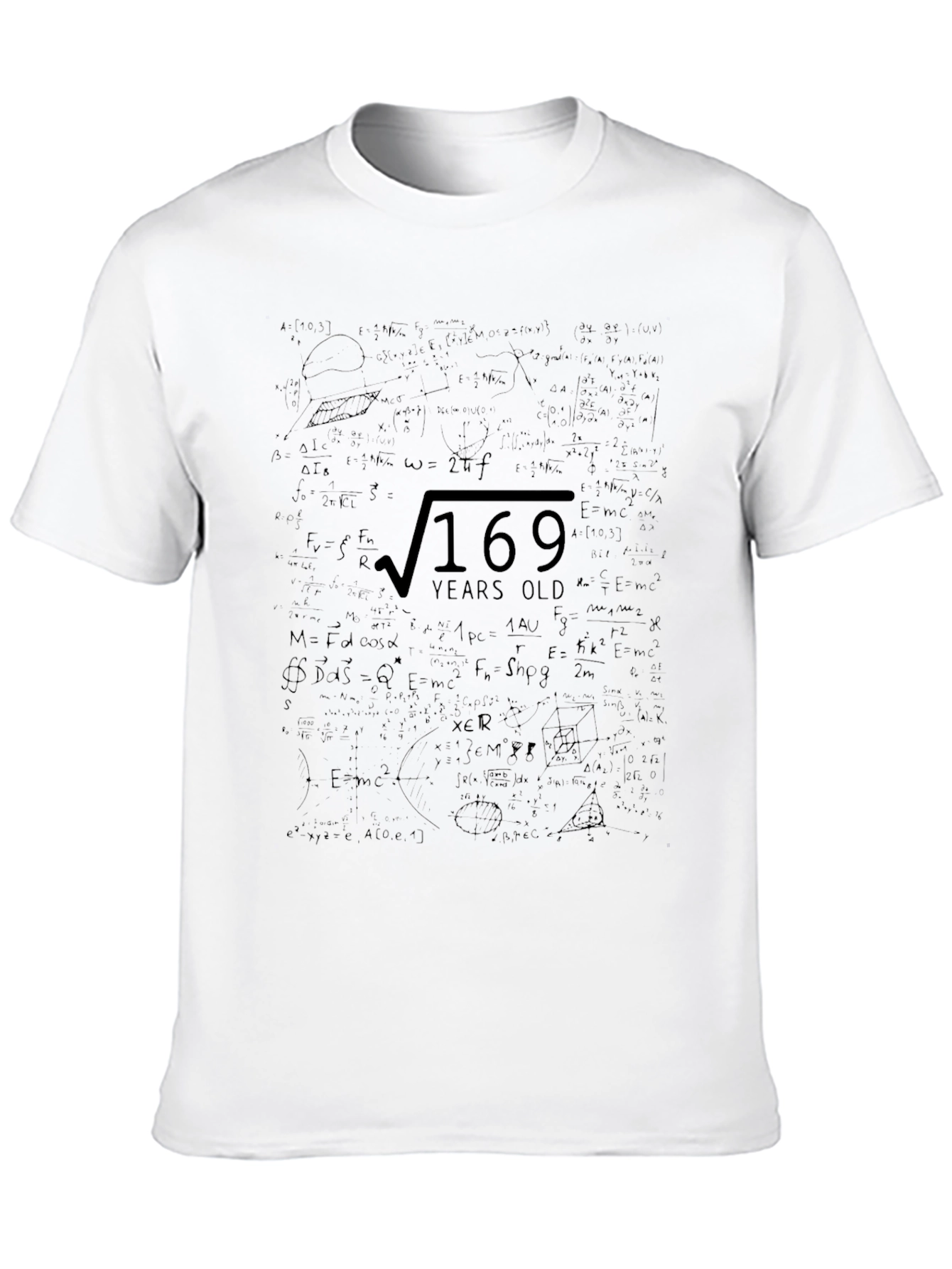 Funny Math 13th Birthday T-Shirt for Teenagers