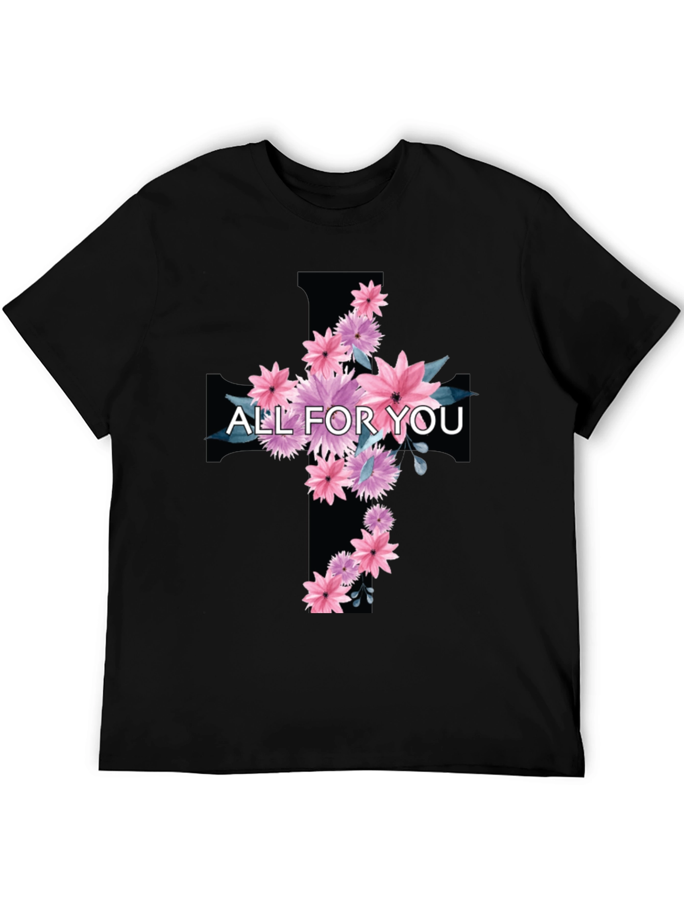 Floral Cross T-Shirt - All For You