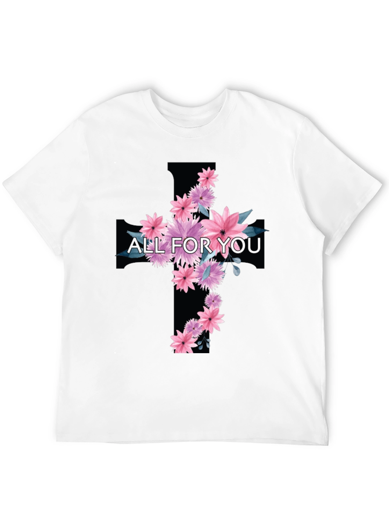 Floral Cross T-Shirt - All For You