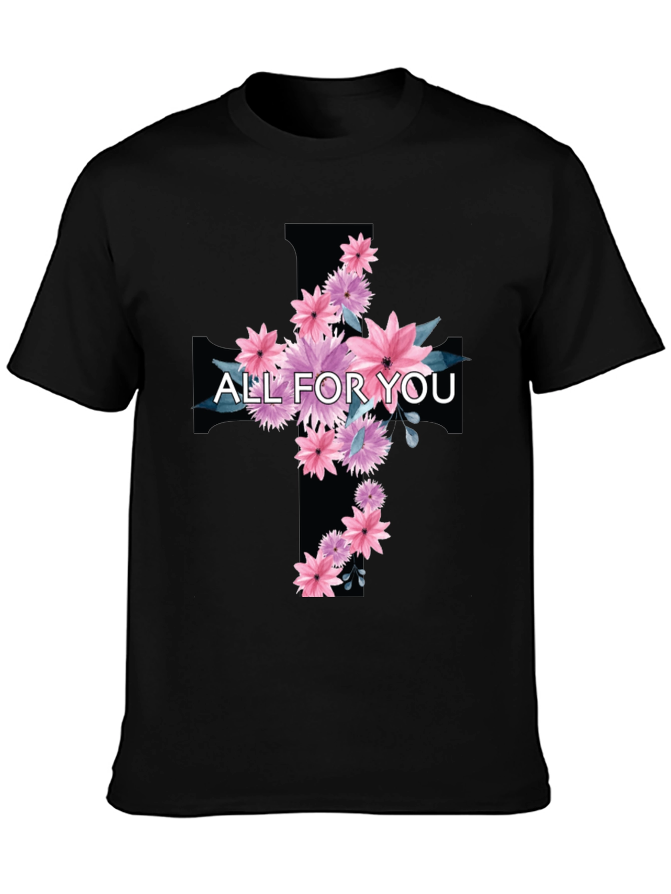 Floral Cross T-Shirt - All For You