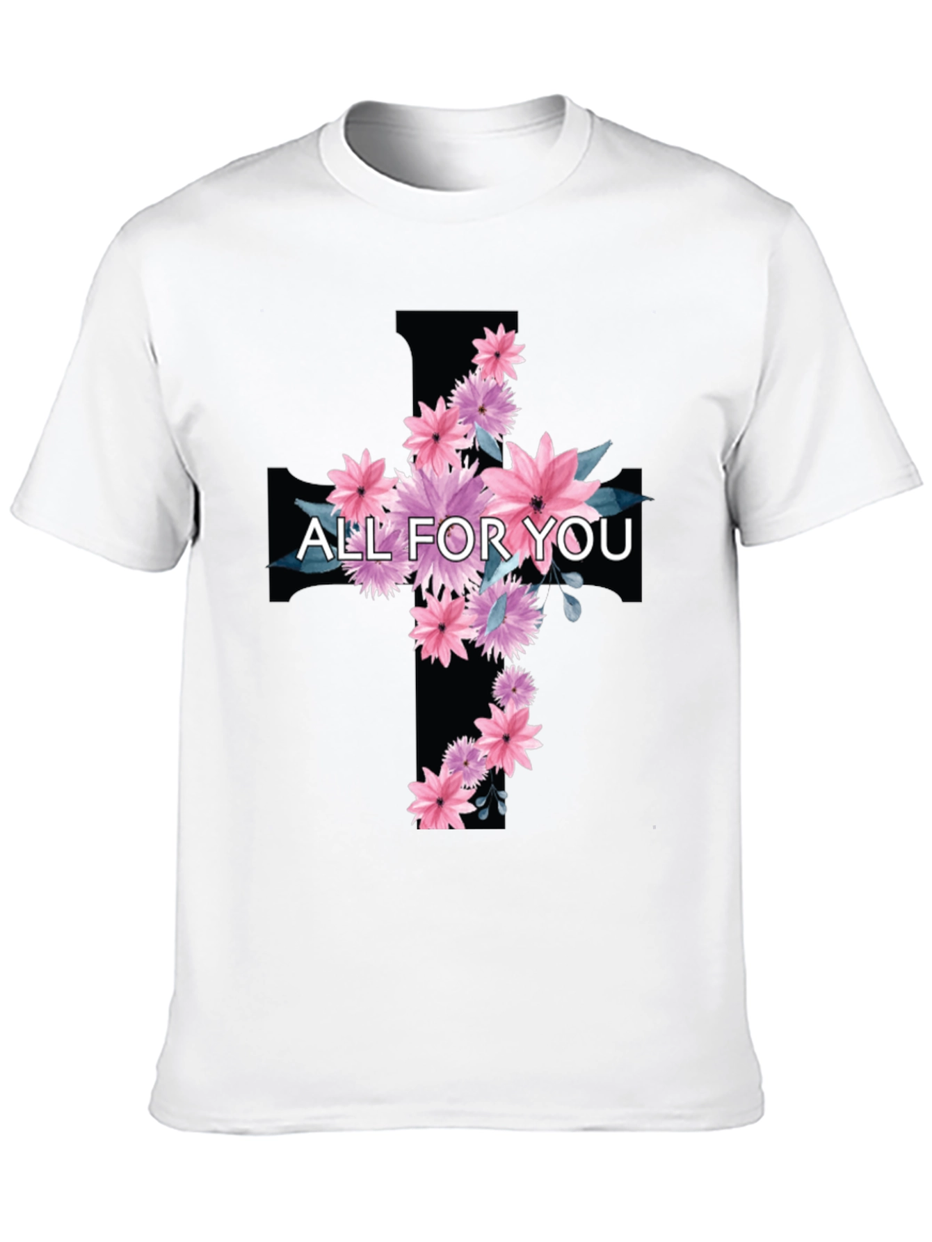Floral Cross T-Shirt - All For You