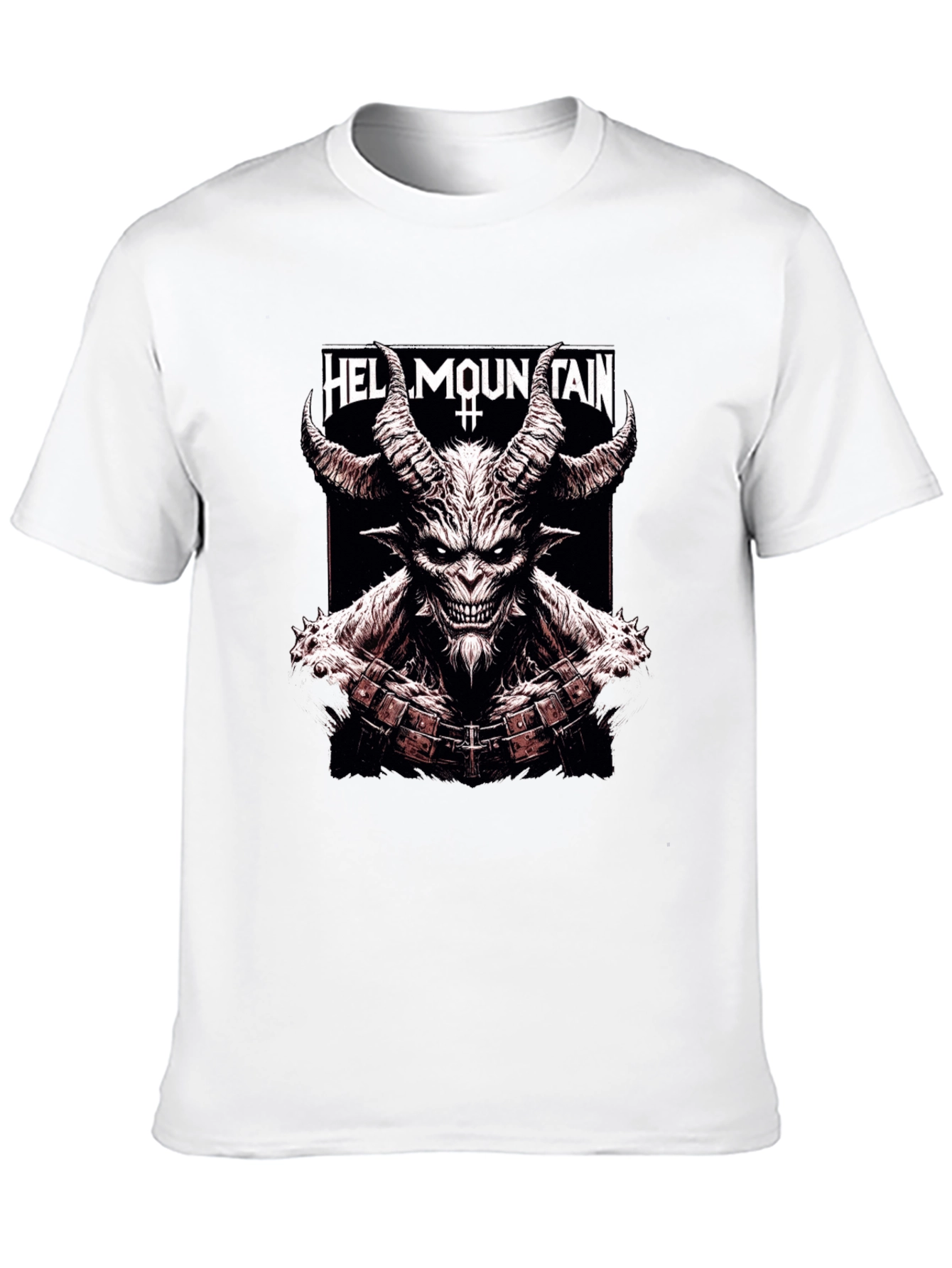 Hell Mountain Graphic Tee - Mens Black T-Shirt