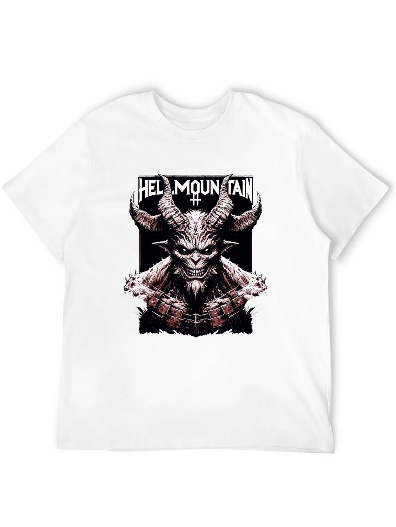 Hell Mountain Graphic Tee - Mens Black T-Shirt