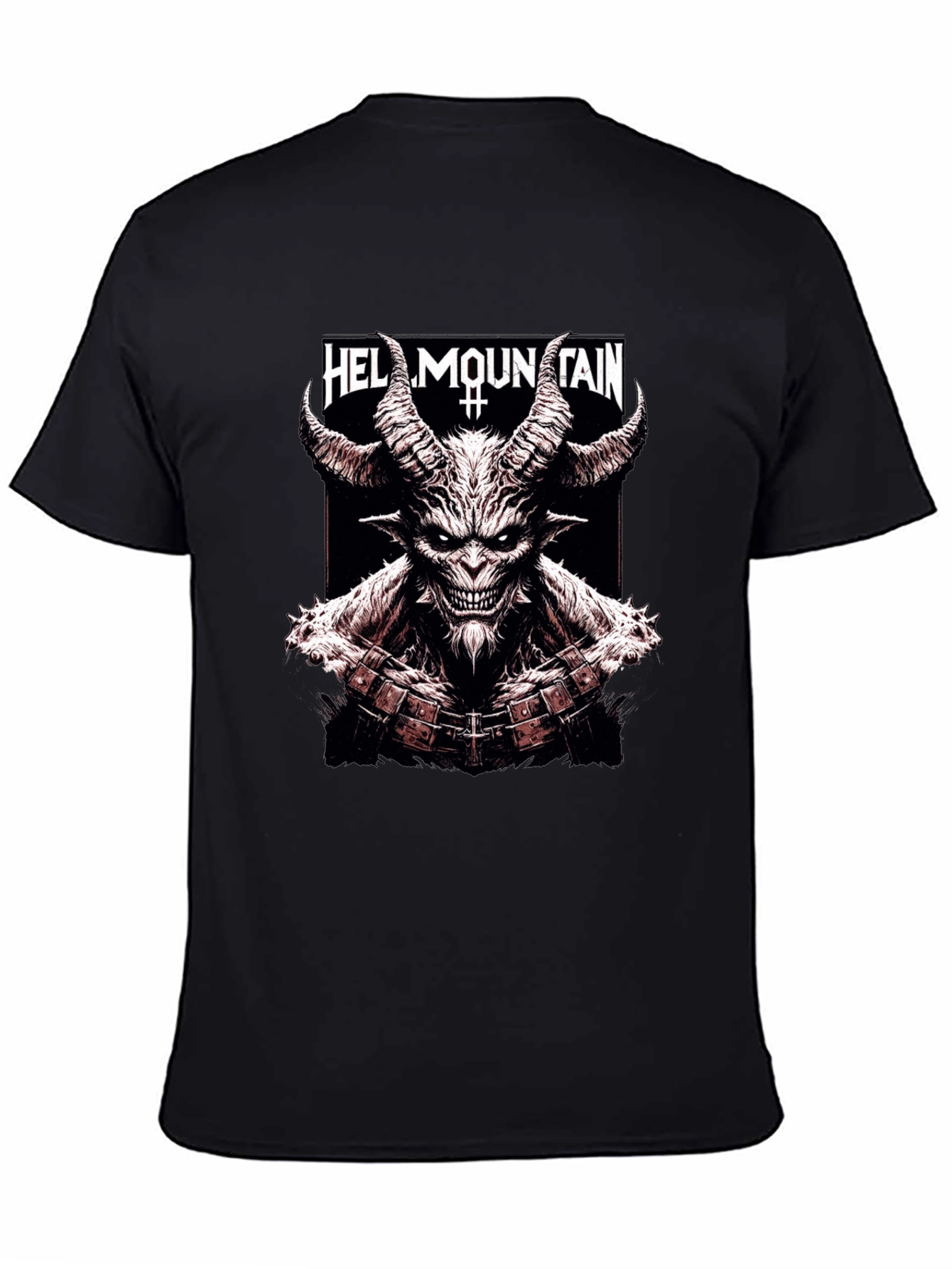 Hell Mountain Graphic Tee - Mens Black T-Shirt