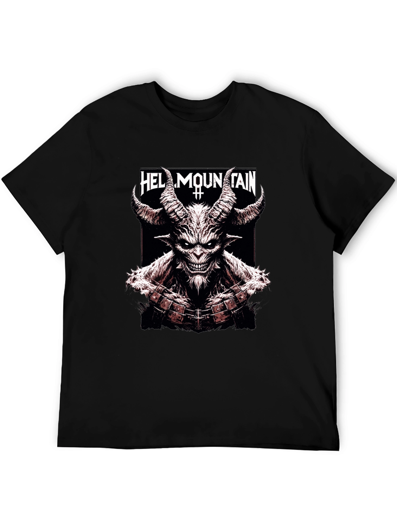 Hell Mountain Graphic Tee - Mens Black T-Shirt