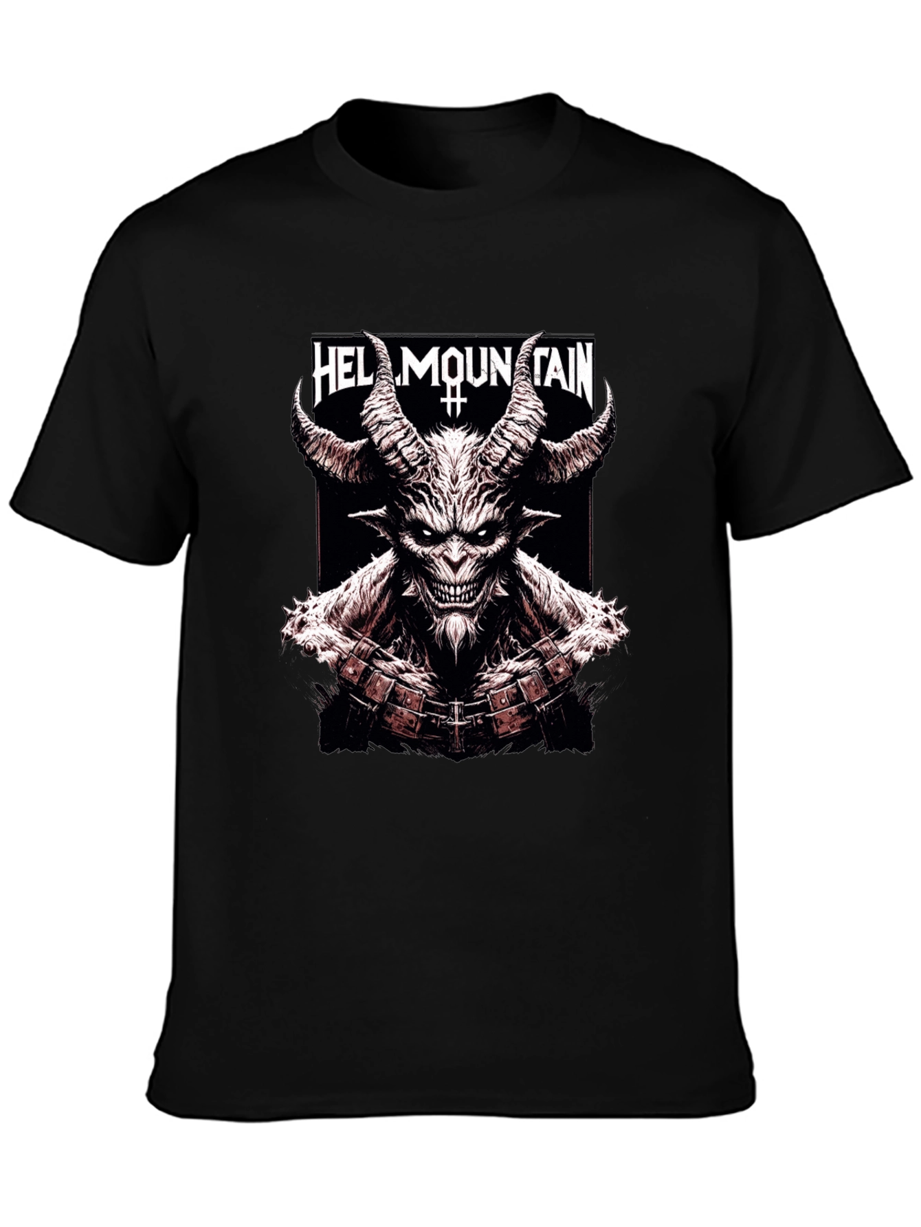 Hell Mountain Graphic Tee - Mens Black T-Shirt