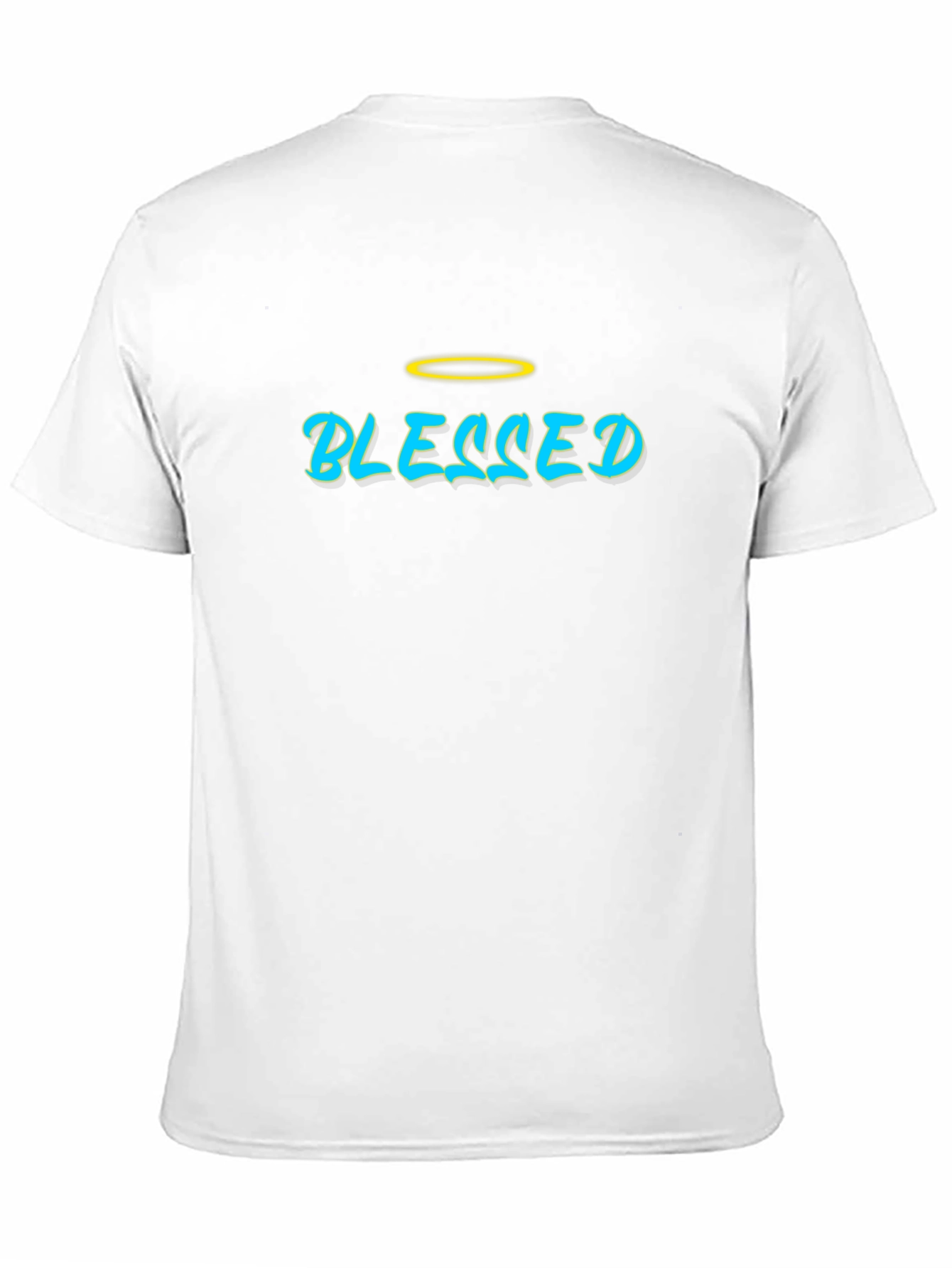 Blessed Black T-Shirt with Halo Design