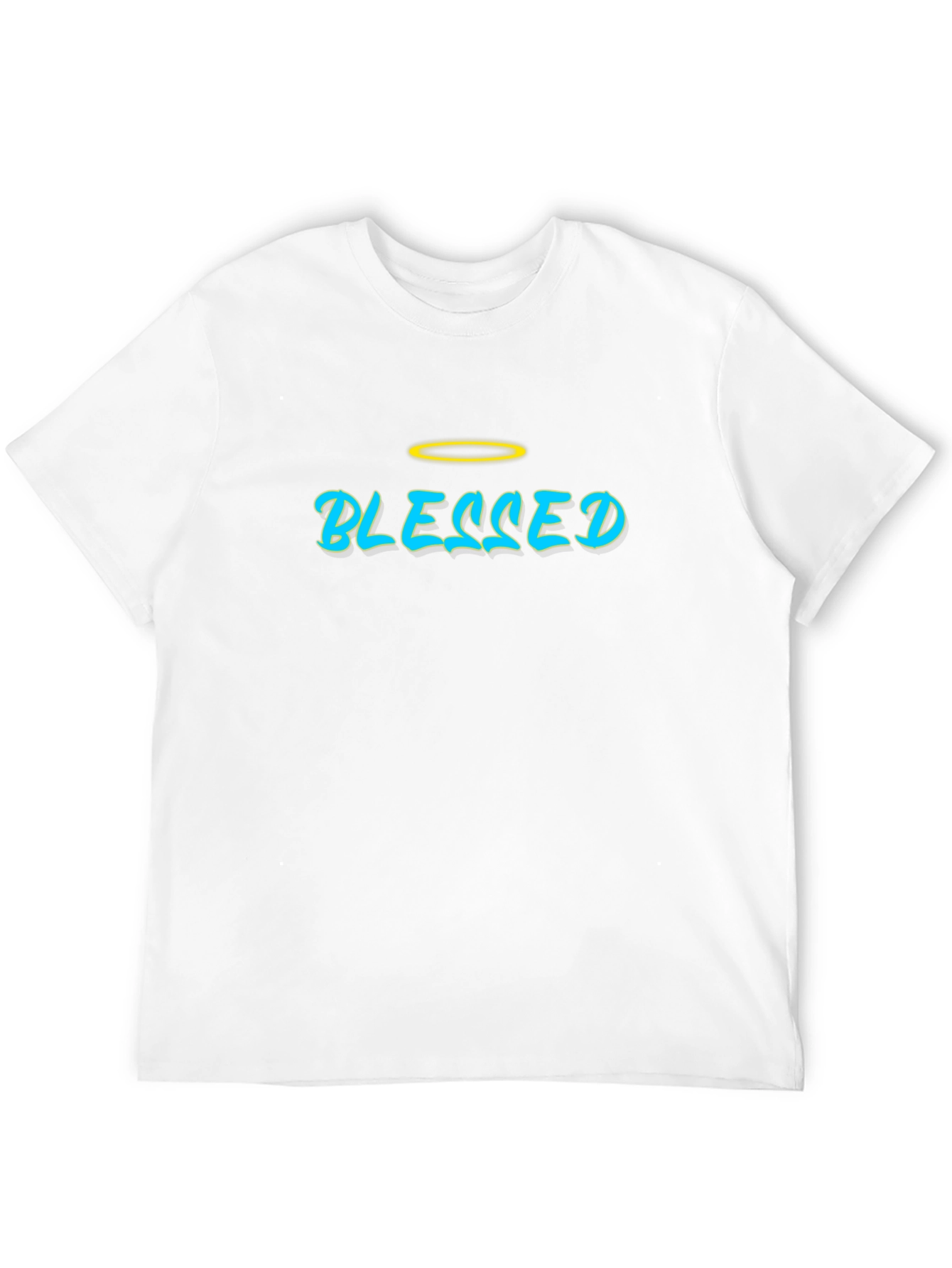 Blessed Black T-Shirt with Halo Design