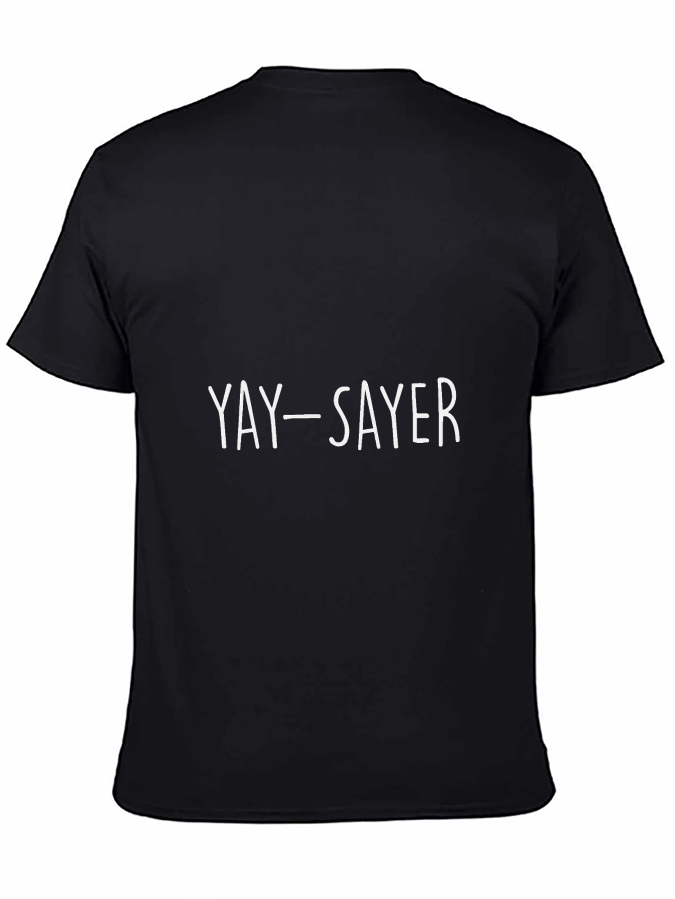 Yay-Sayer Graphic Tee - Black Cotton T-Shirt