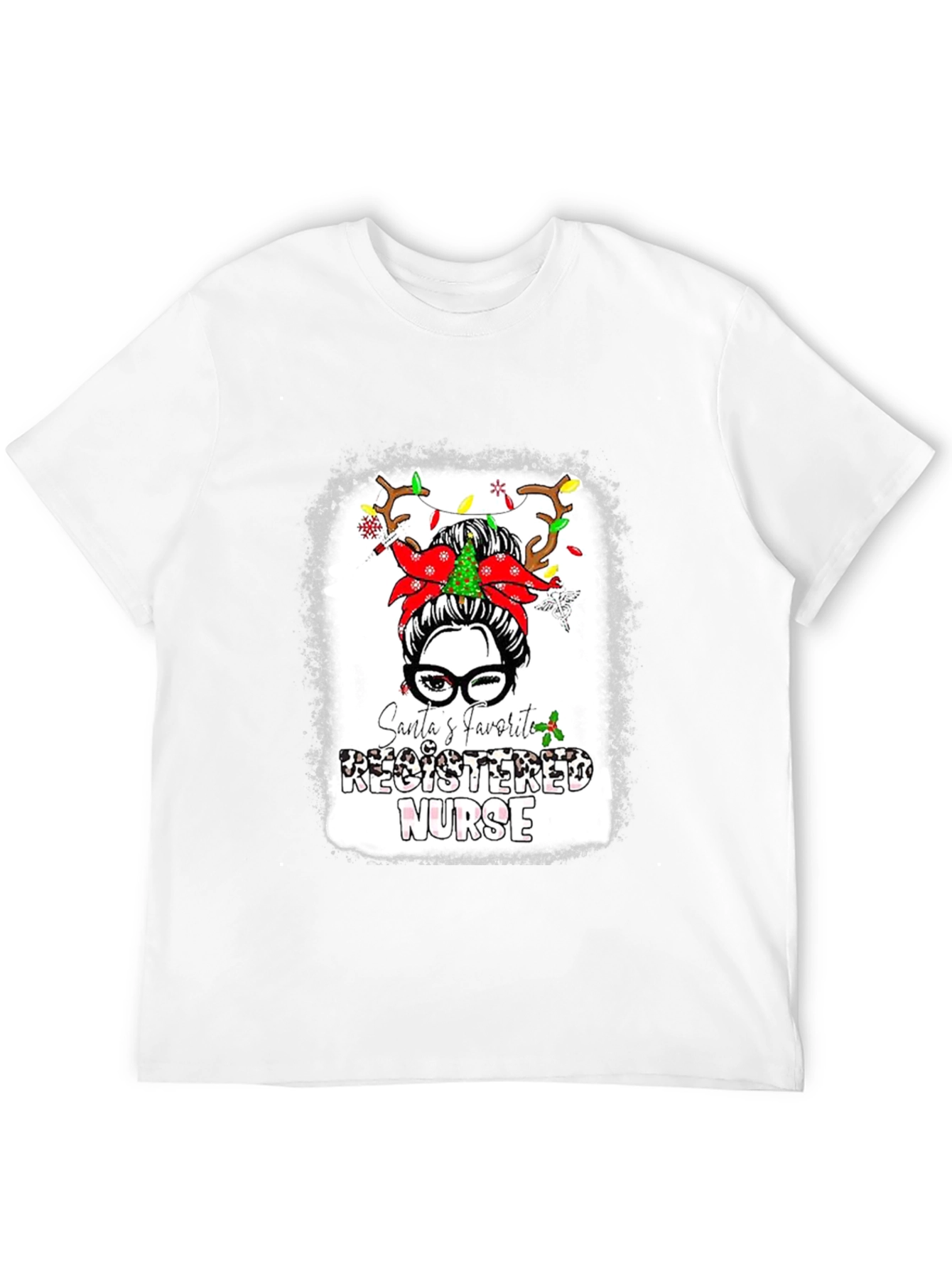 Santas Favorite Registered Nurse T-Shirt