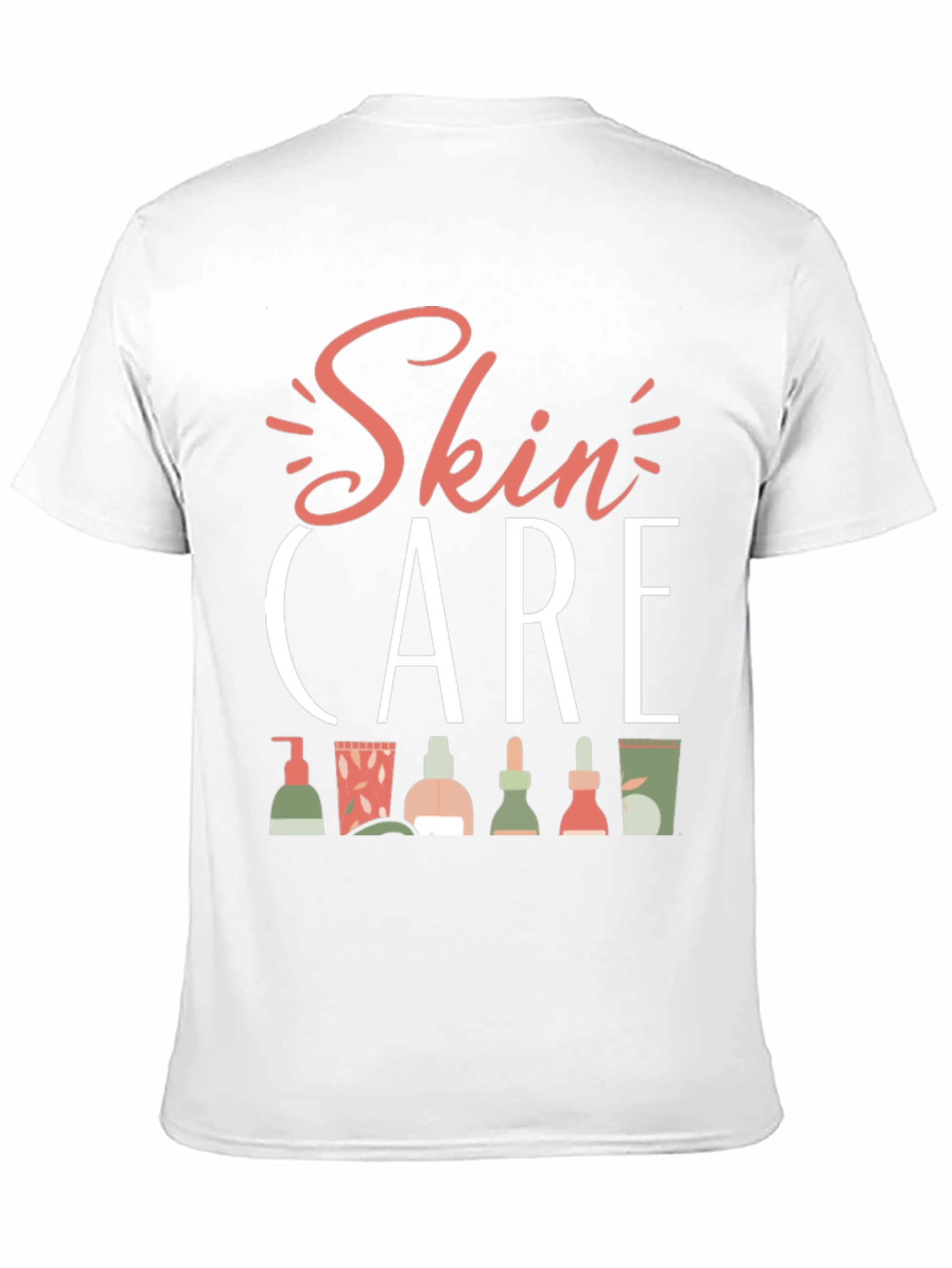 Skin Care T-Shirt - Beauty Routine Graphic Tee