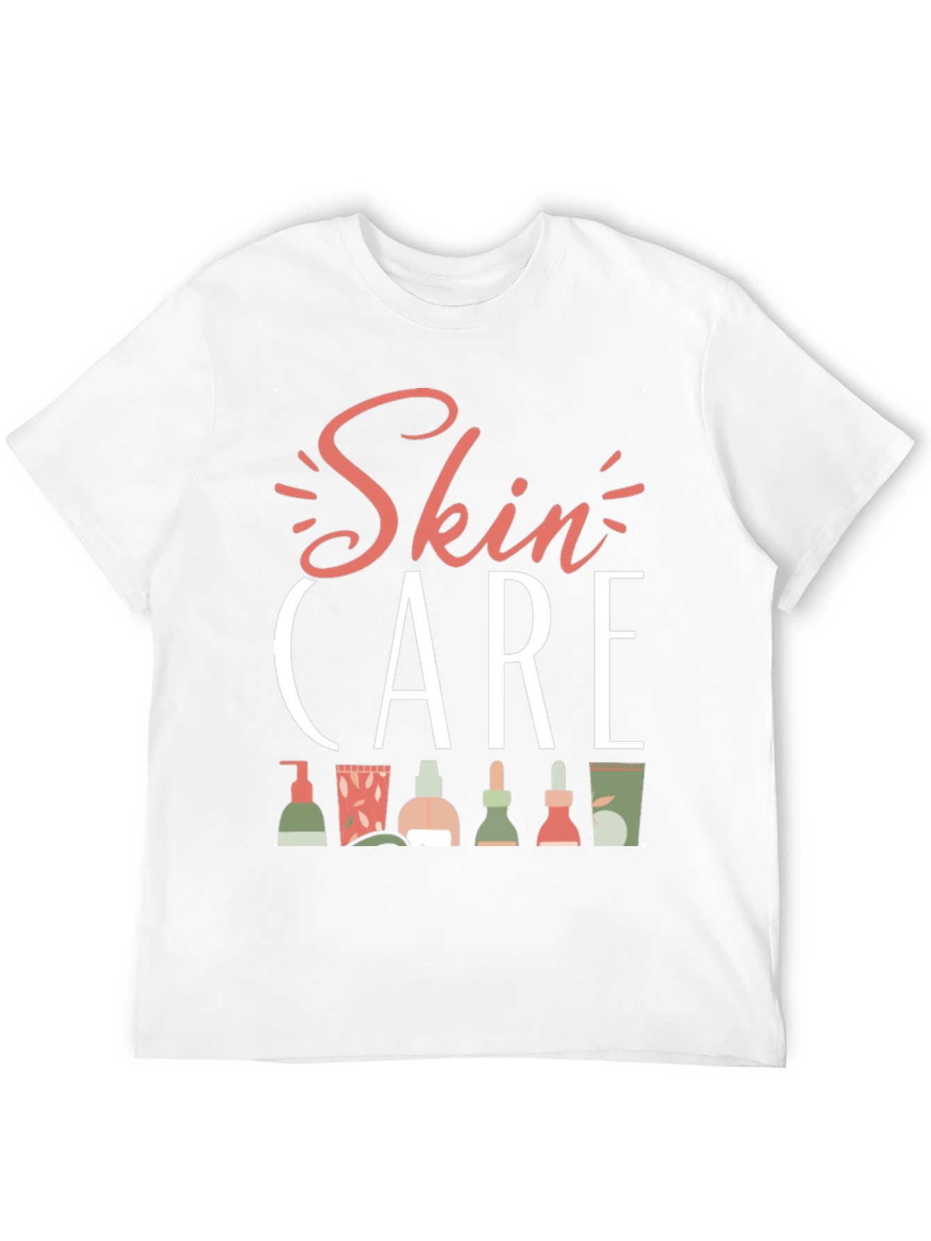 Skin Care T-Shirt - Beauty Routine Graphic Tee