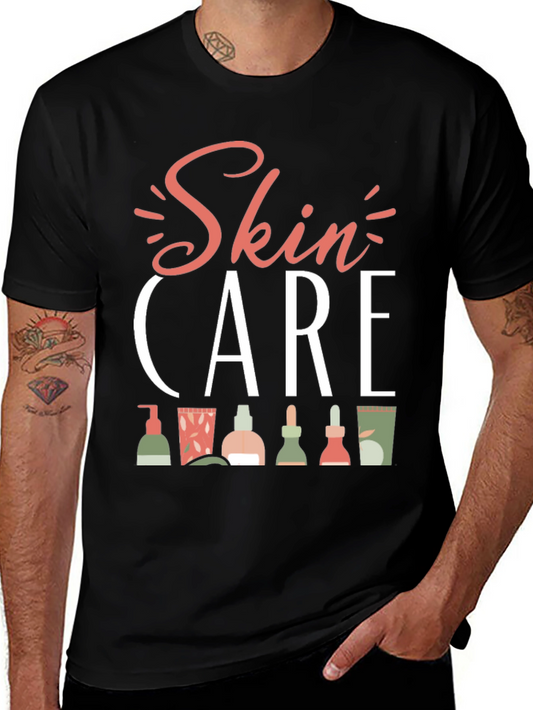 Skin Care T-Shirt - Beauty Routine Graphic Tee