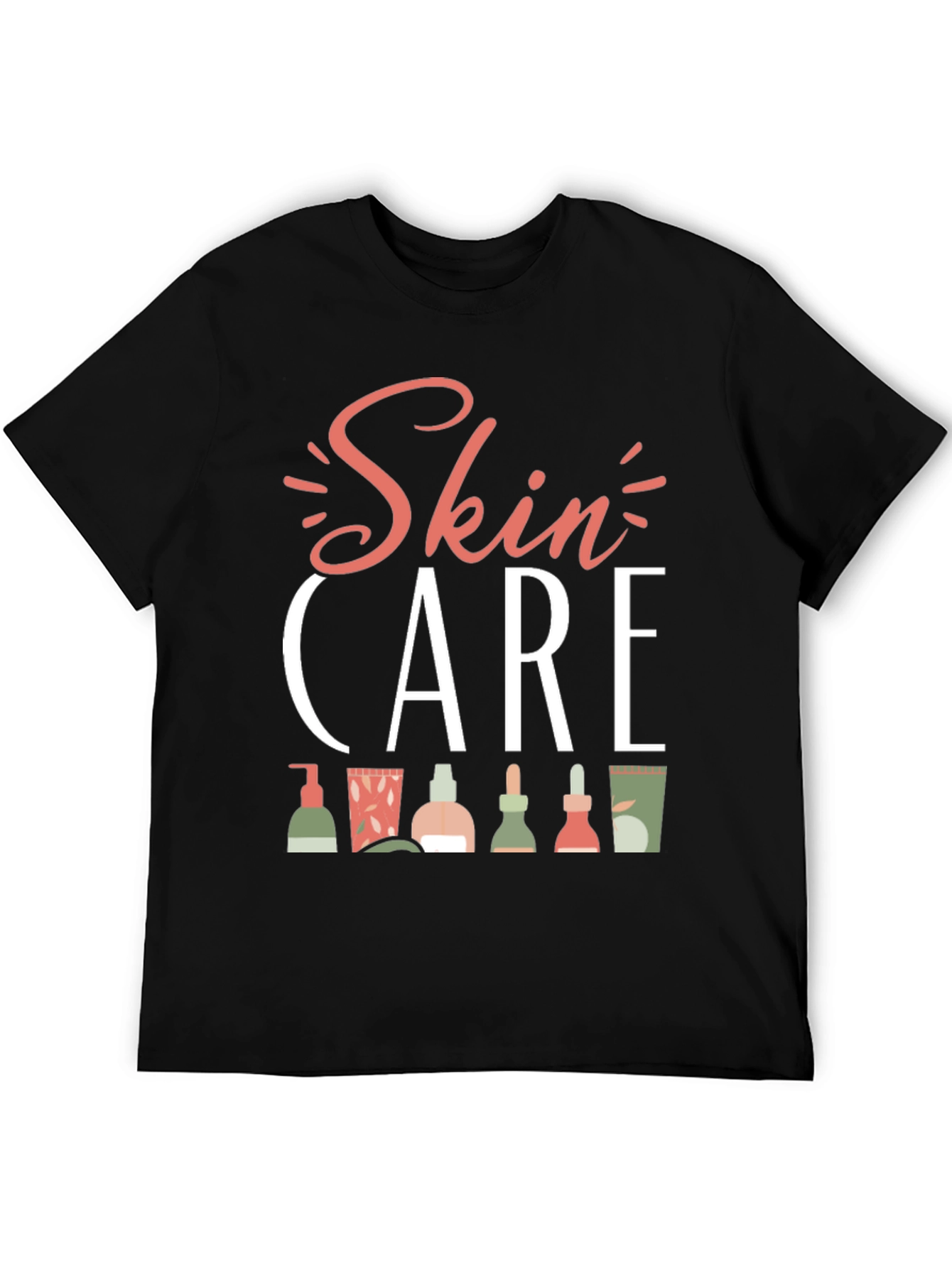Skin Care T-Shirt - Beauty Routine Graphic Tee