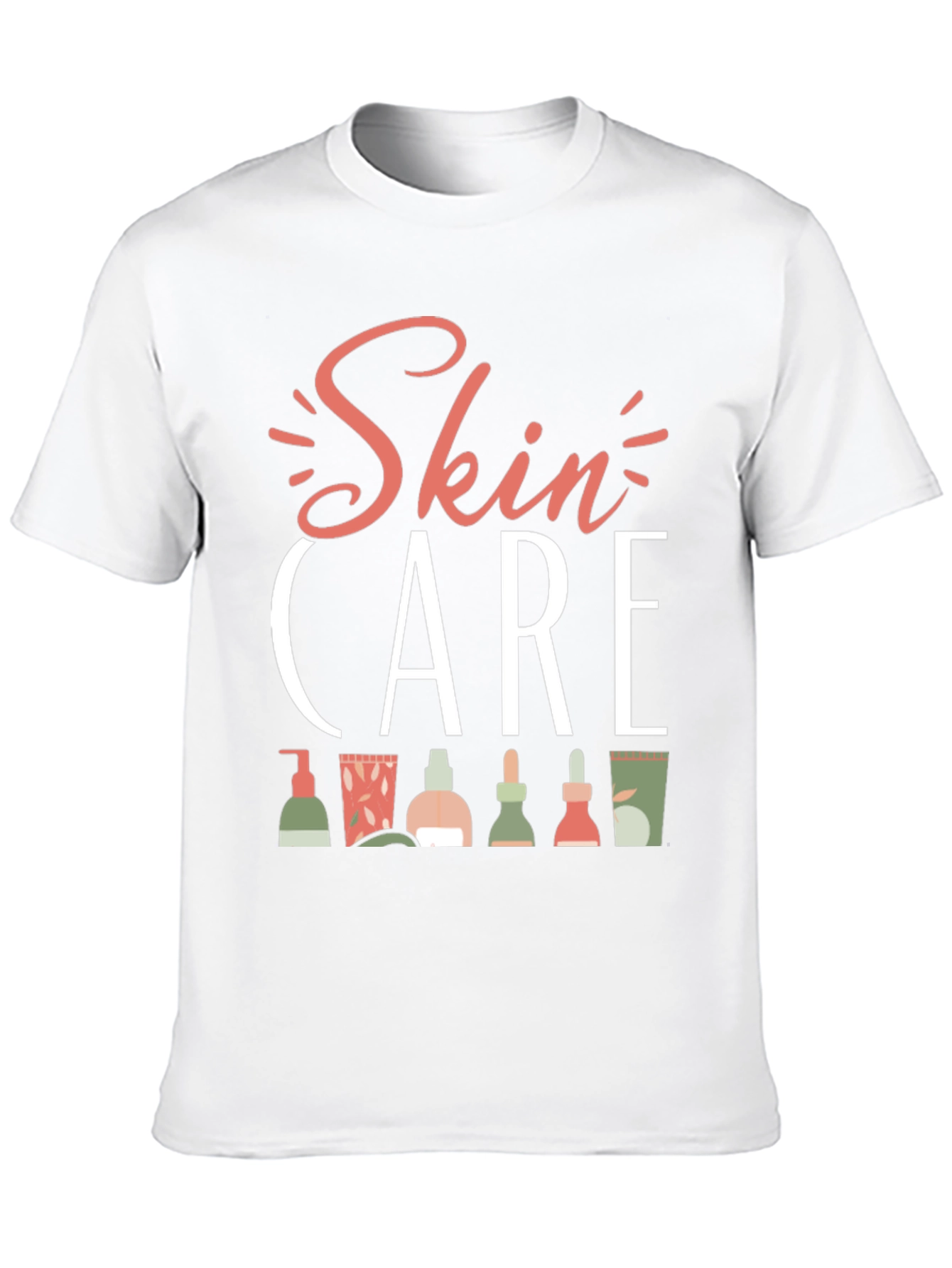 Skin Care T-Shirt - Beauty Routine Graphic Tee