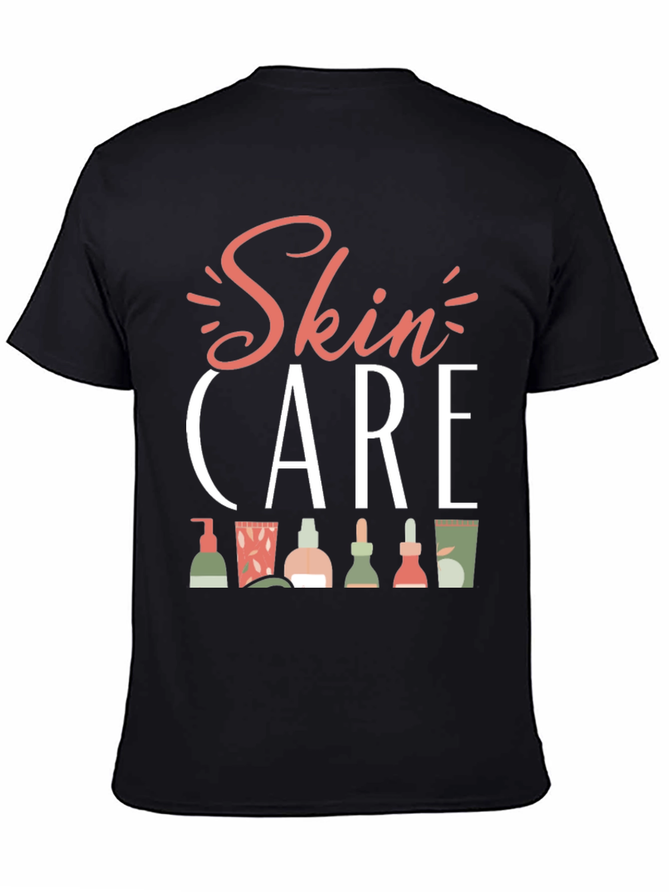 Skin Care T-Shirt - Beauty Routine Graphic Tee