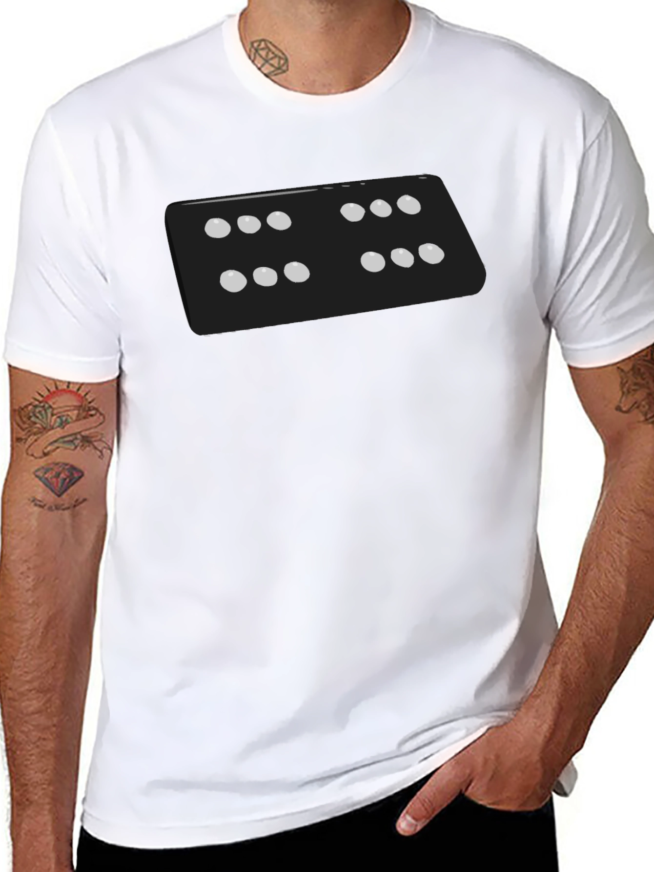 Dice Graphic T-Shirt - Black