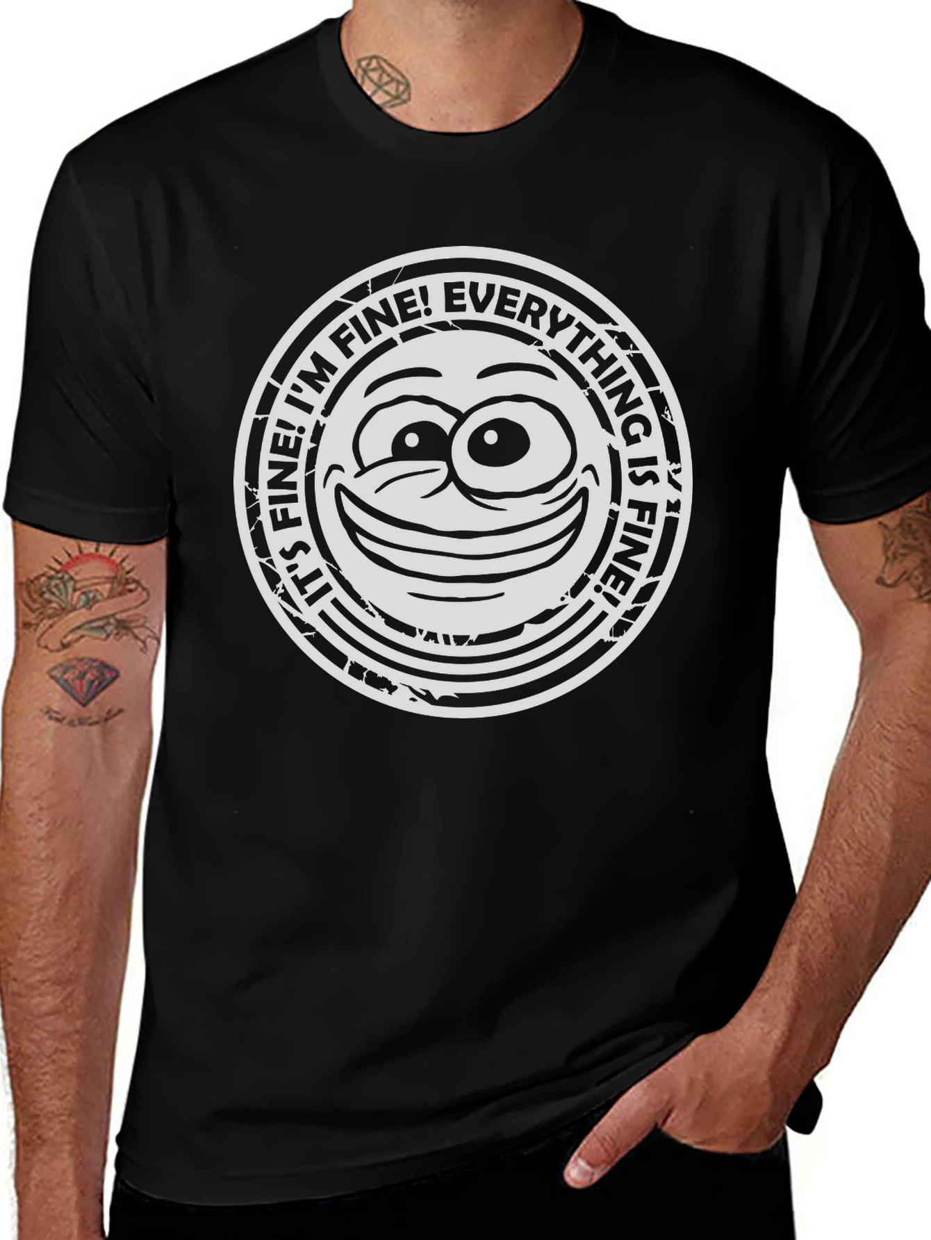 Its Fine Everything Is Fine Graphic T-Shirt