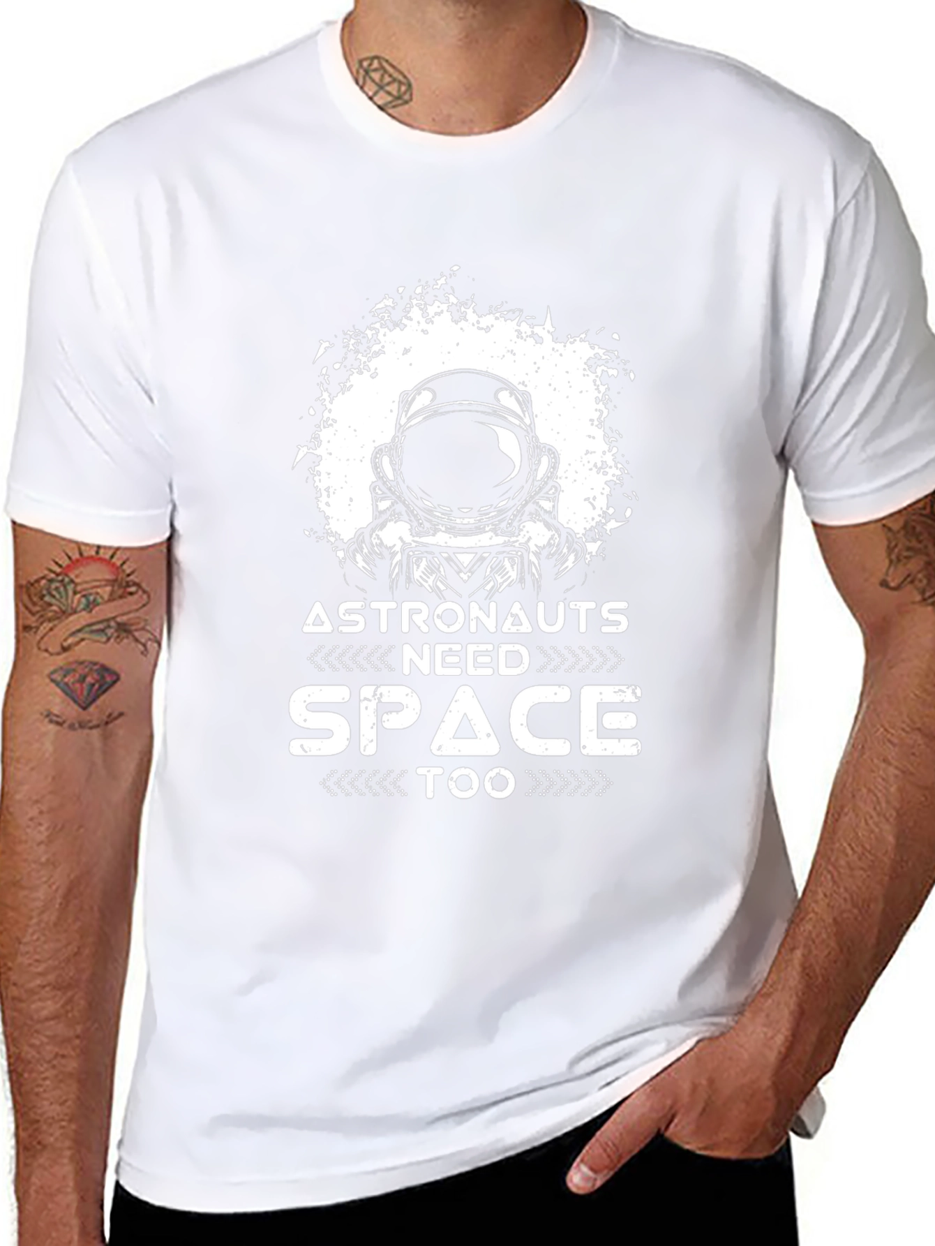 Astronauts Need Space Too Black T-Shirt