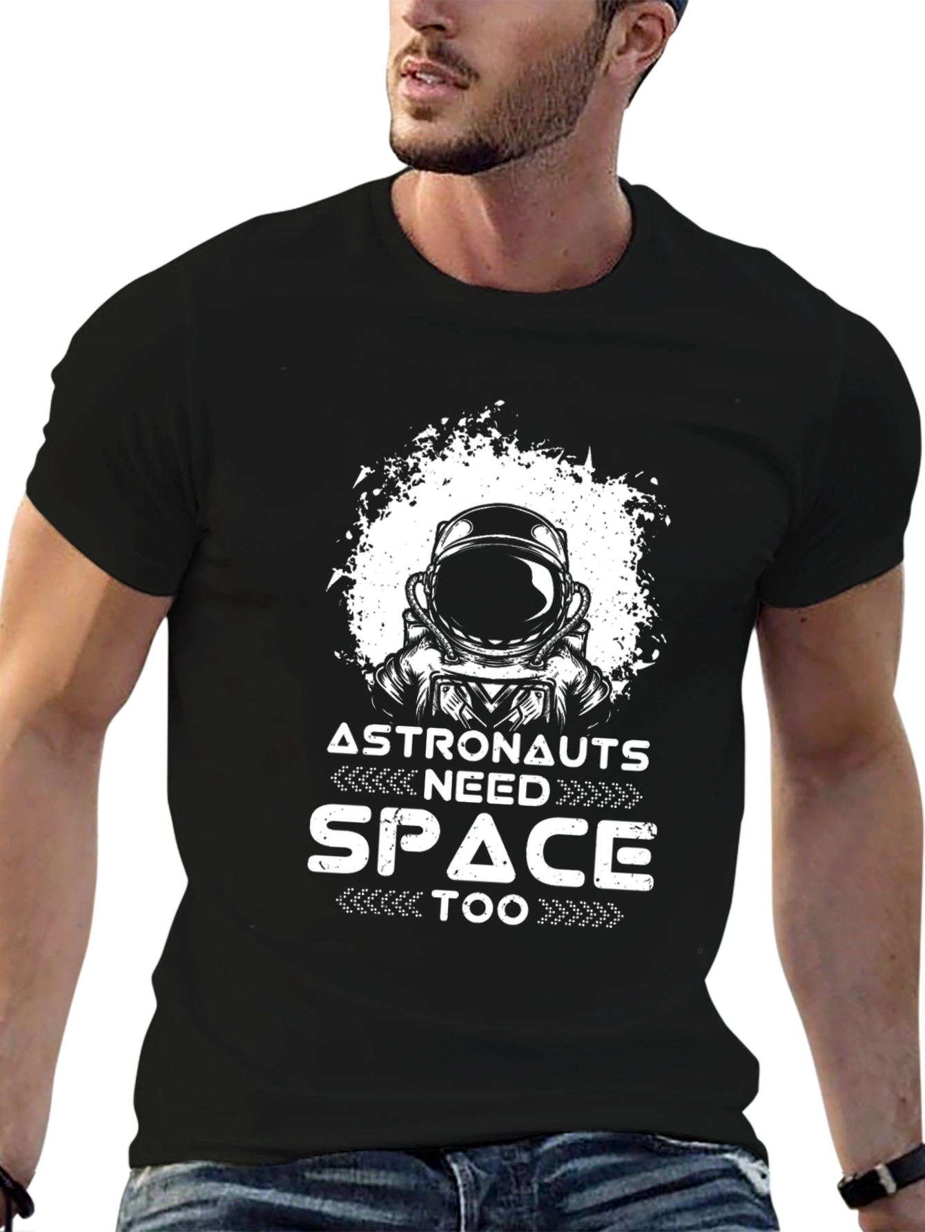 Astronauts Need Space Too Black T-Shirt