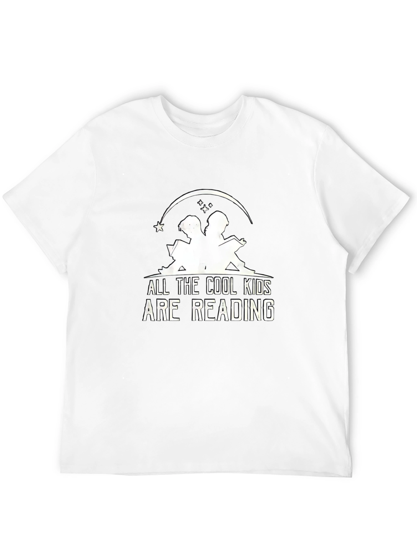 Cool Kids Reading Graphic Tee - Black